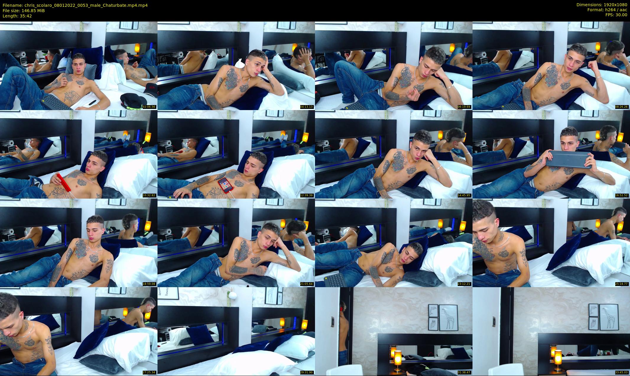 chris_scolaro — 36 minute Chaturbate male cam show recording, 1080p, Jan 8, 2022