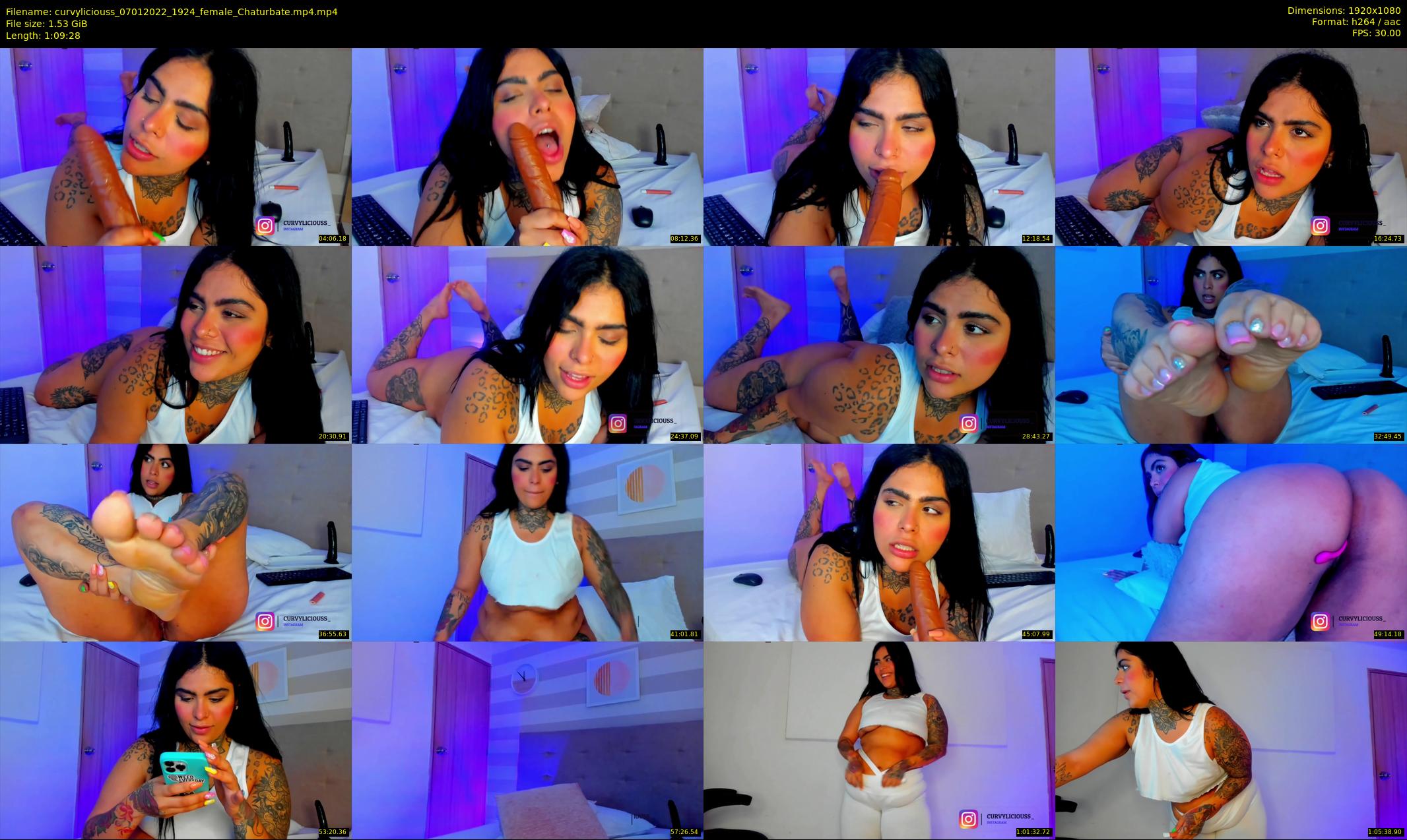 curvyliciouss — 70 minute Chaturbate female cam show recording, 1080p, Jan 7, 2022