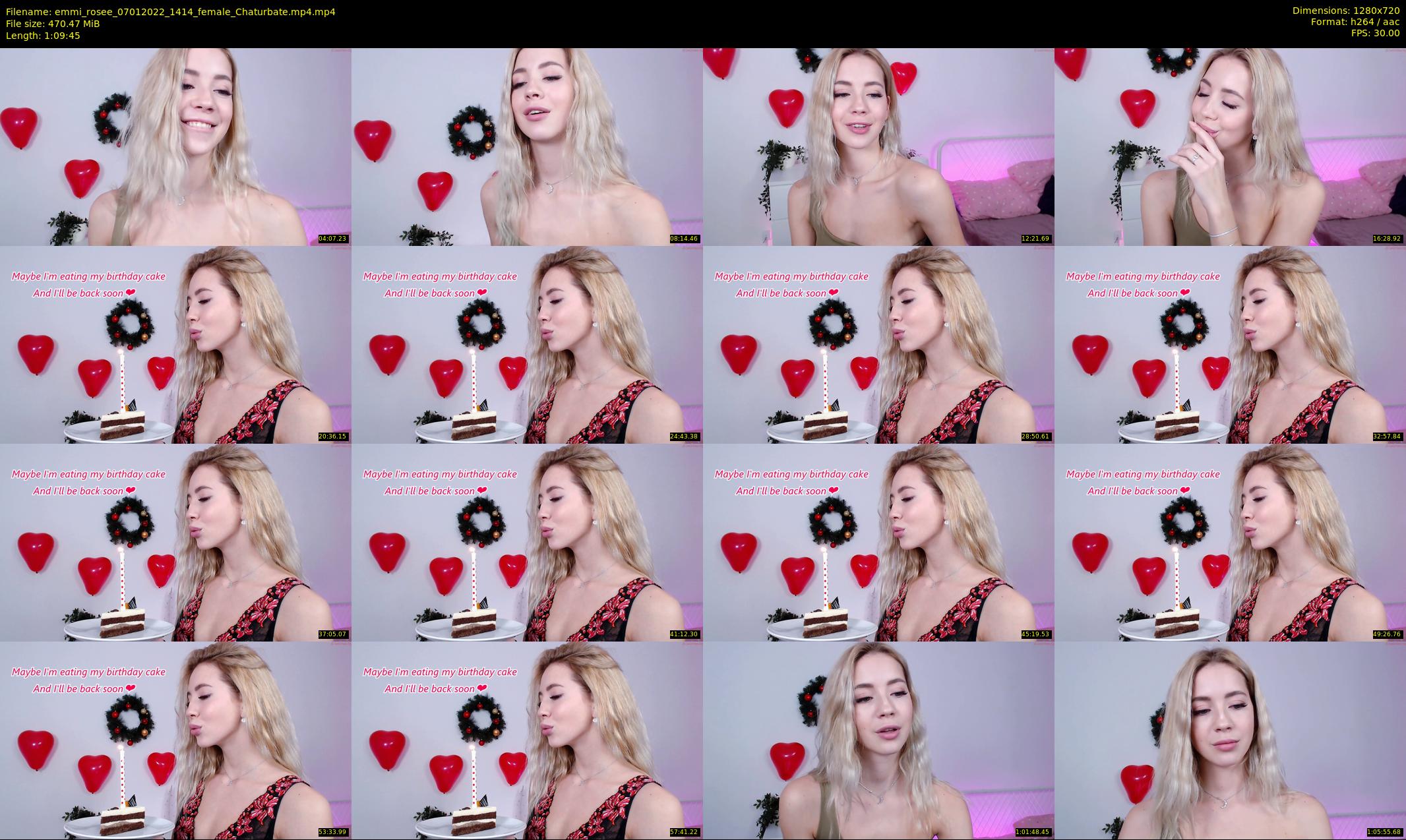 emmi_rosee — 70 minute Chaturbate female cam show recording, 720p, Jan 7, 2022