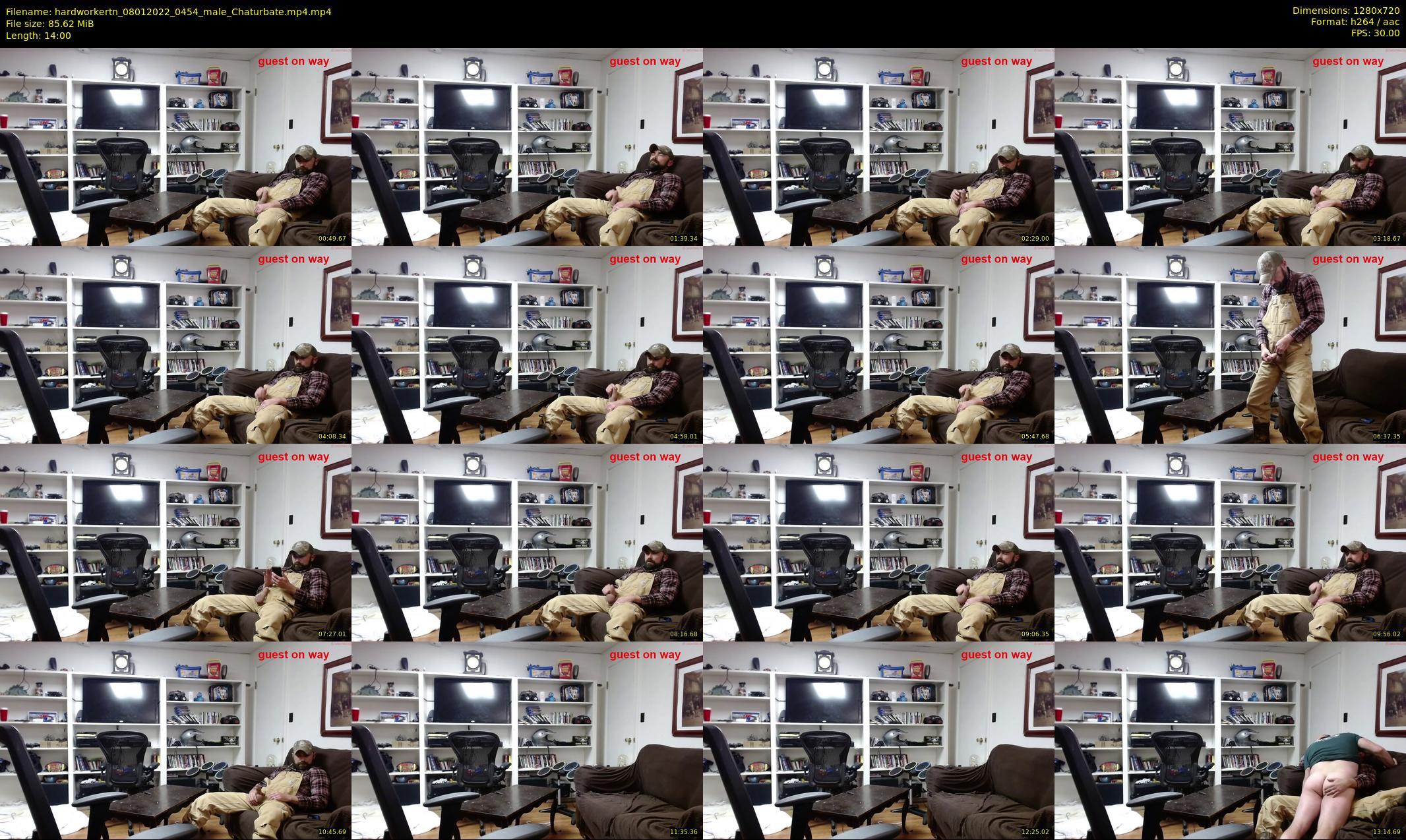 hardworkertn — 14 minute Chaturbate male cam show recording, 720p, Jan 8, 2022