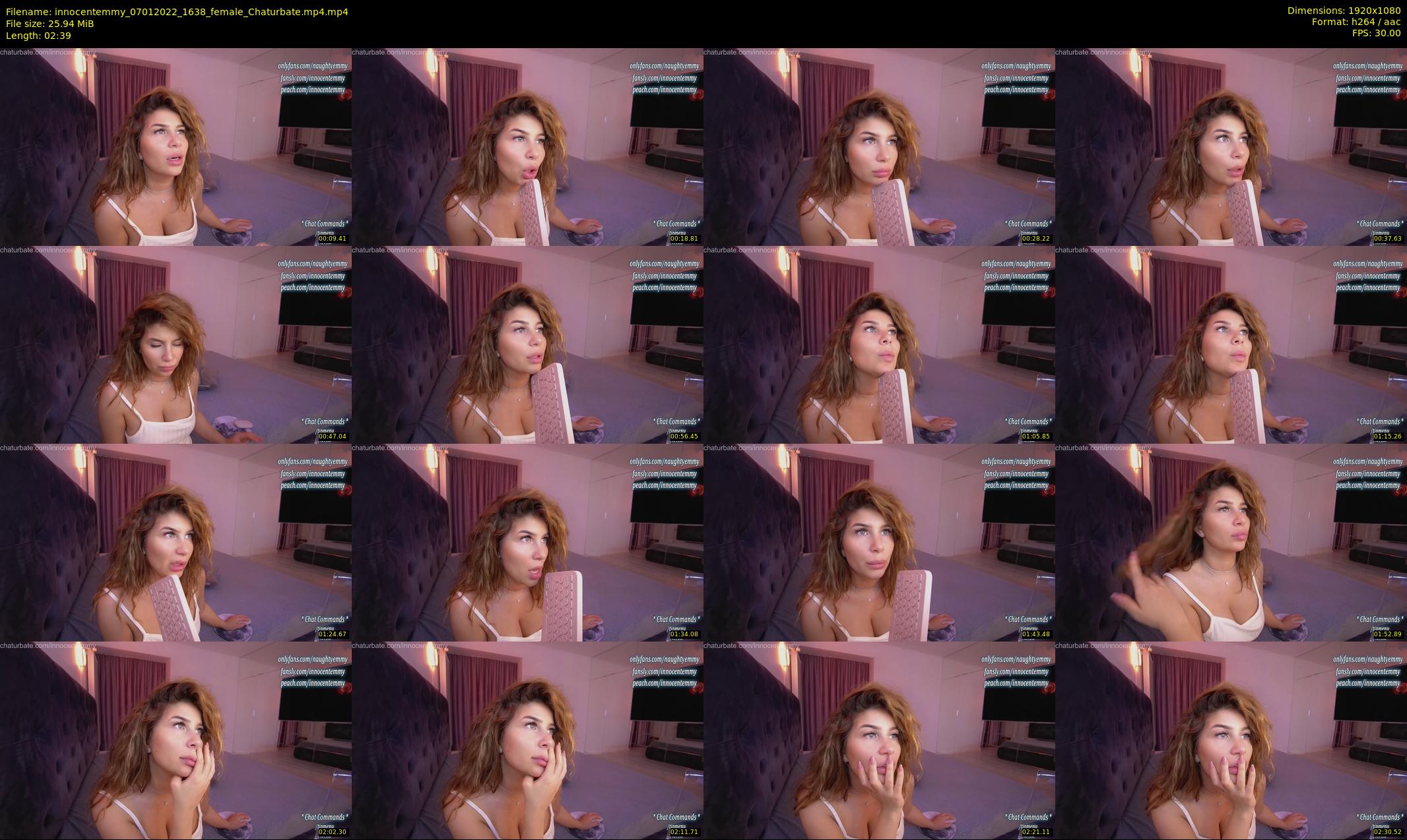 innocentemmy — 3 minute Chaturbate female cam show recording, 1080p, Jan 7, 2022