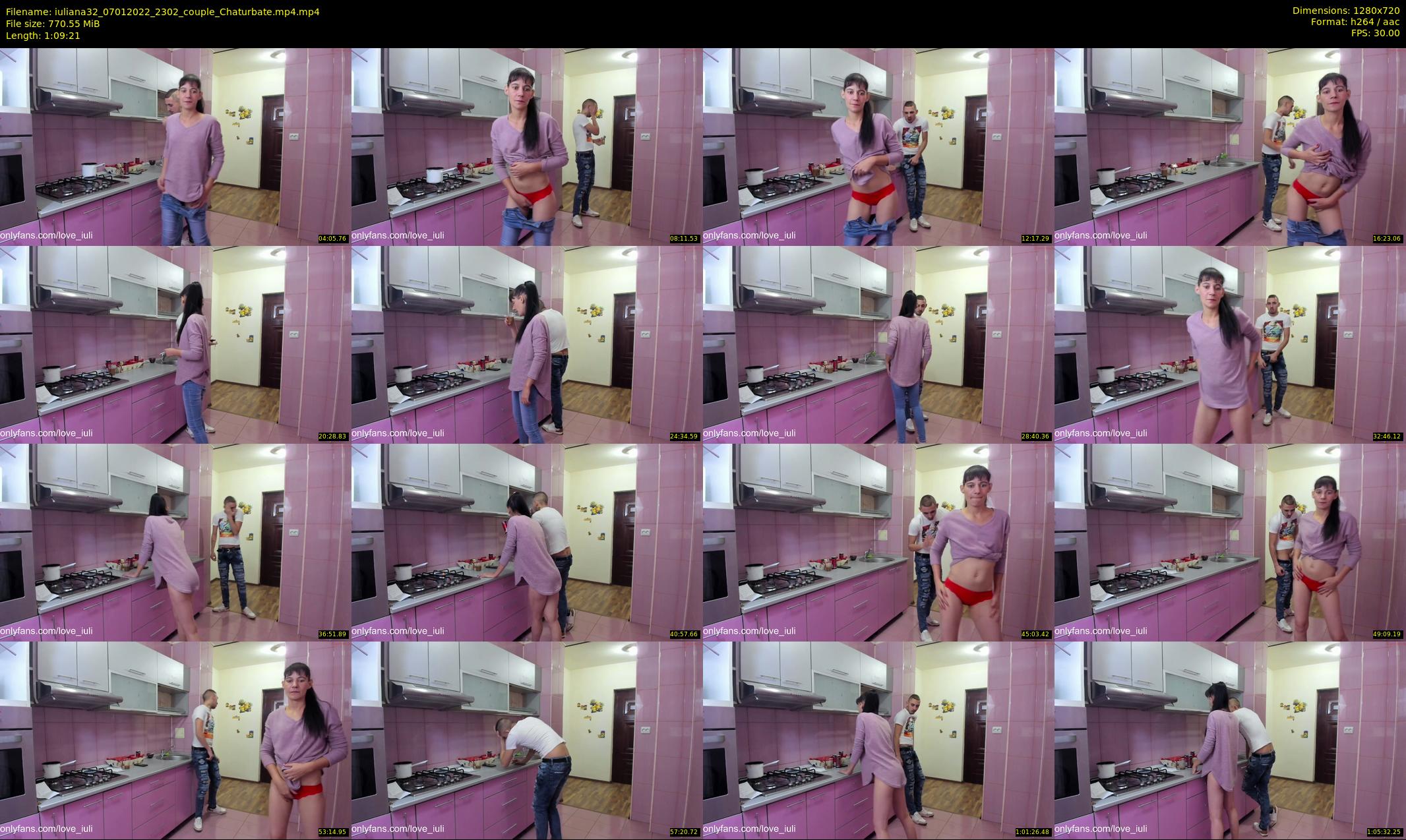 iuliana32 — 70 minute Chaturbate couple cam show recording, 720p, Jan 7, 2022