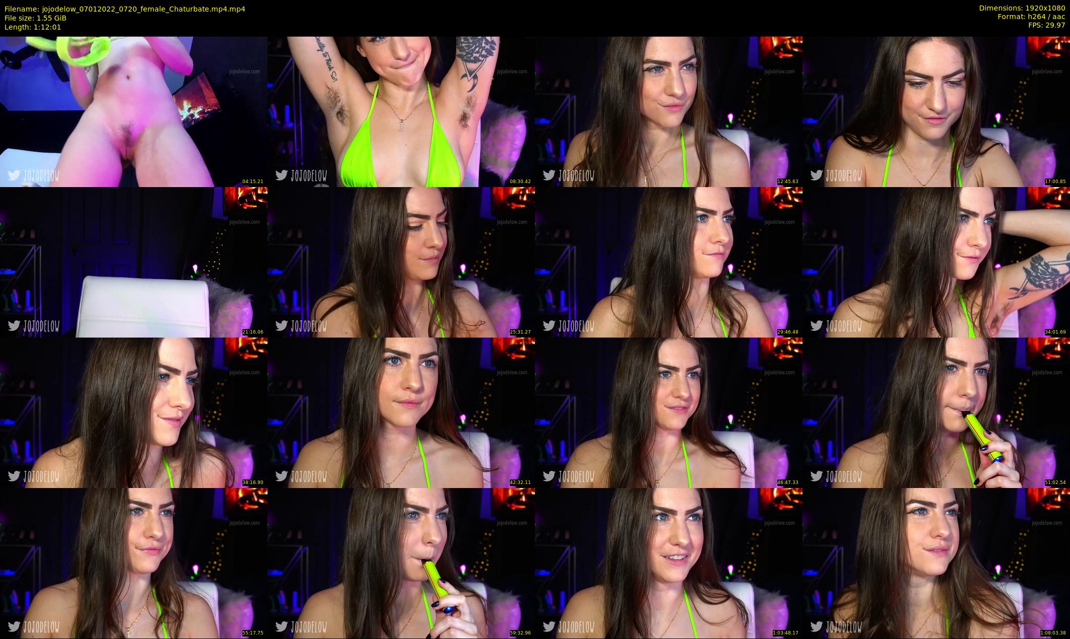 jojodelow — 73 minute Chaturbate female cam show recording, 1080p, Jan 7, 2022