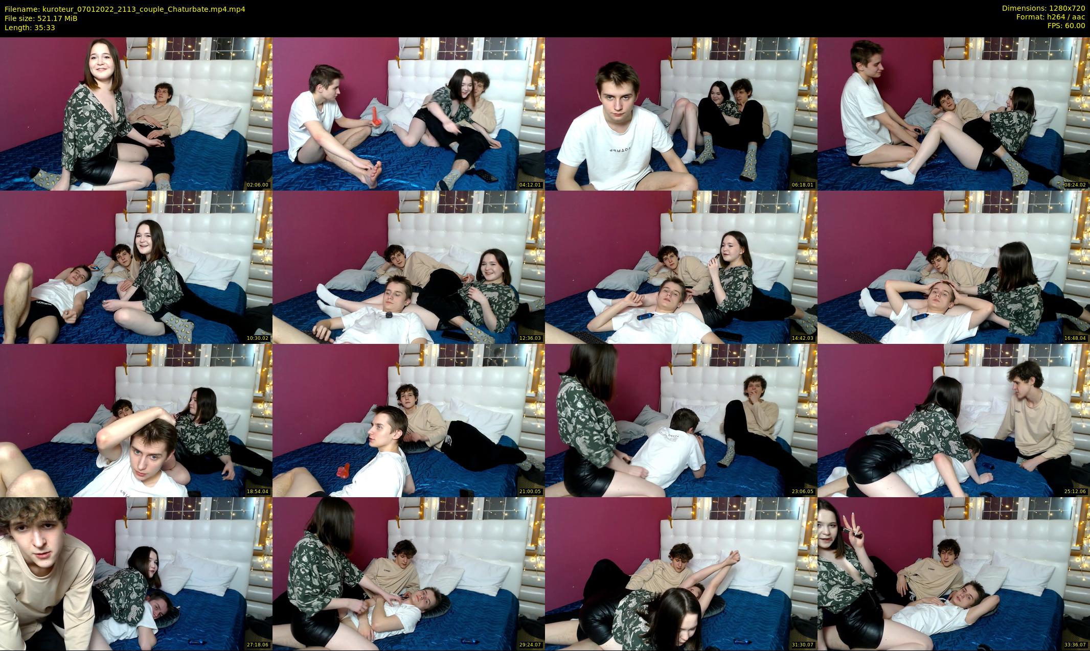 kuroteur — 36 minute Chaturbate couple cam show recording, 720p, Jan 7, 2022