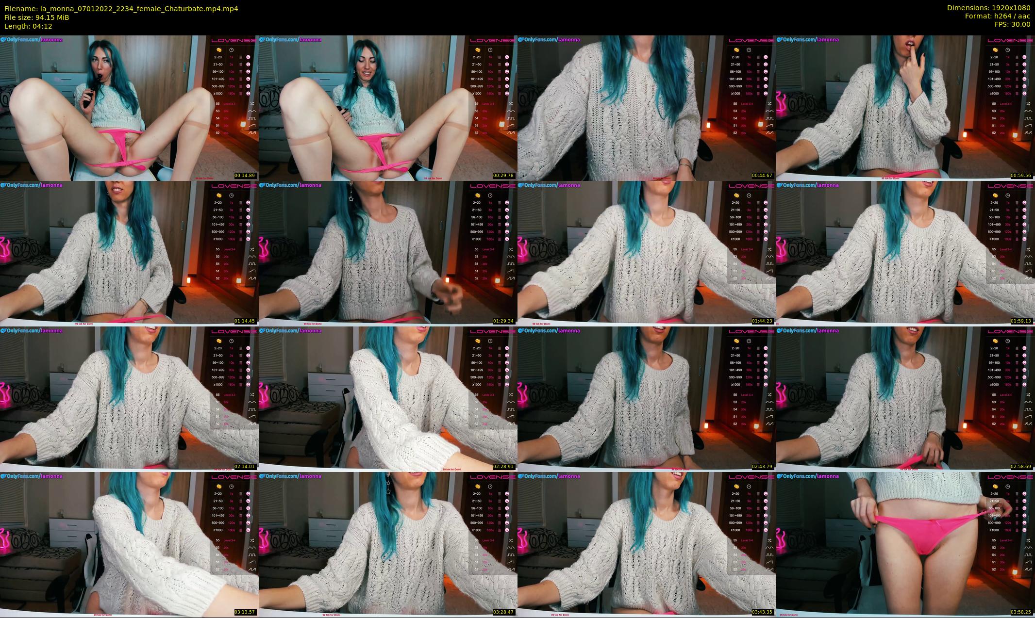 la_monna — 5 minute Chaturbate female cam show recording, 1080p, Jan 7, 2022