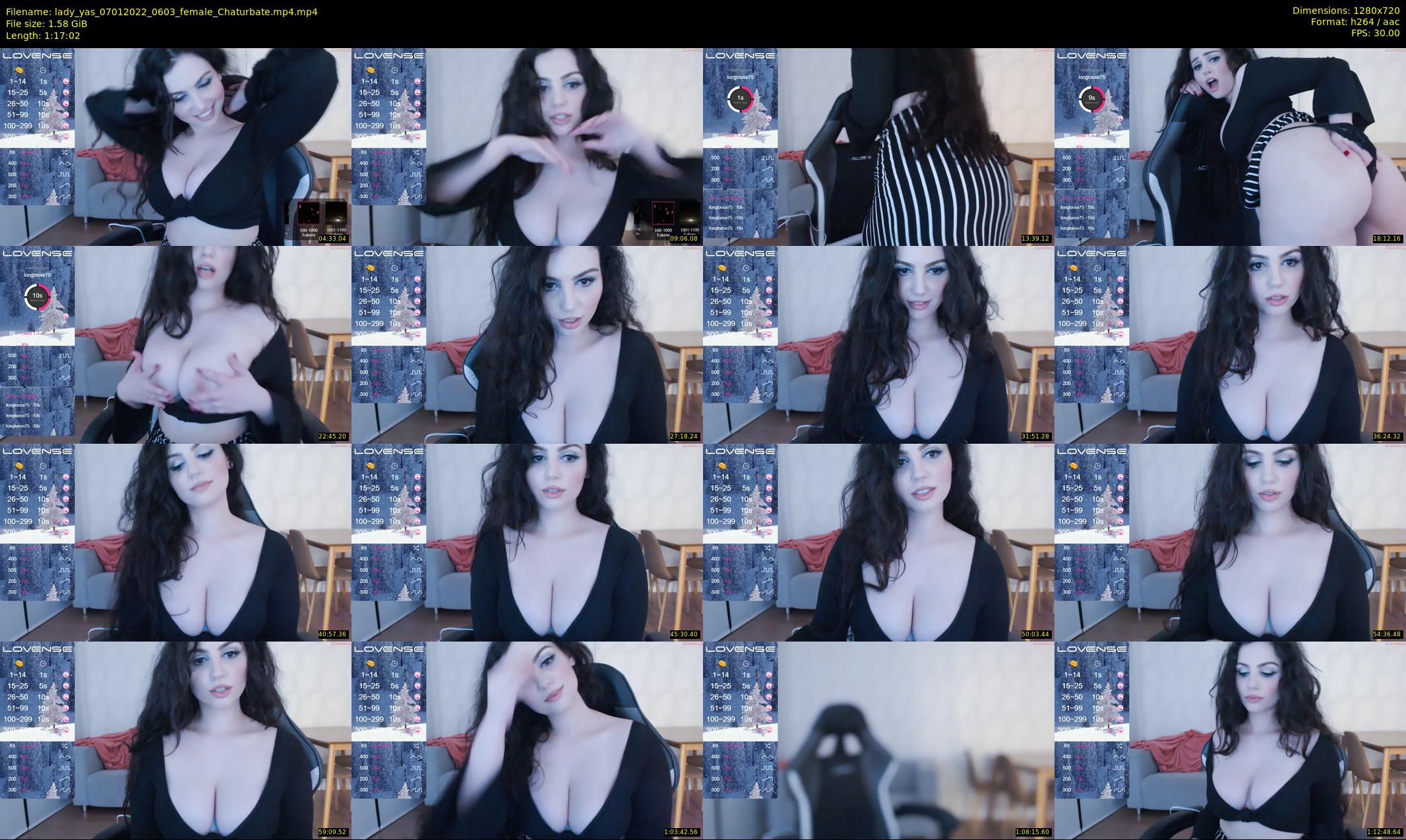 lady_yas — 78 minute Chaturbate female cam show recording, 720p, Jan 7, 2022