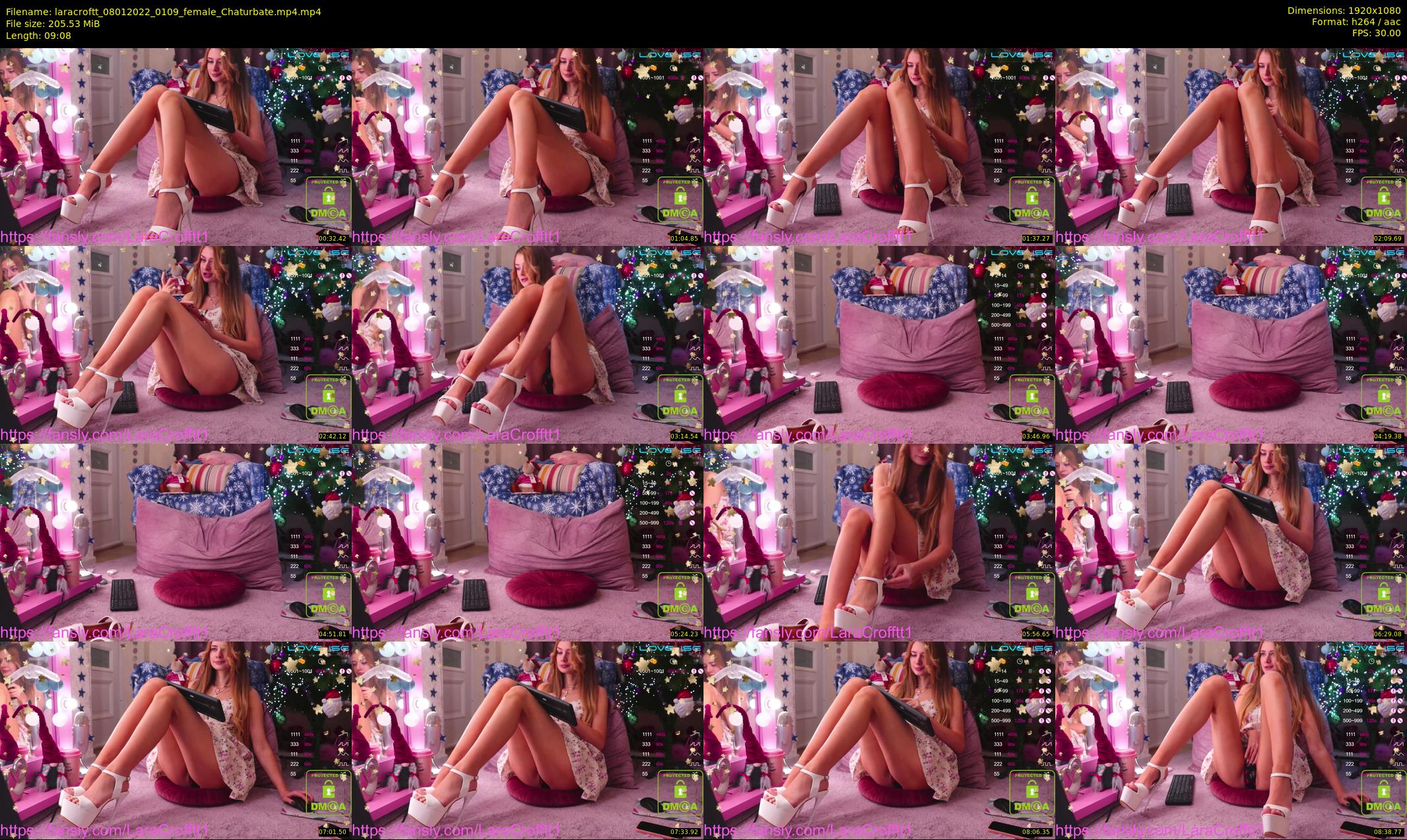 laracroftt — 10 minute Chaturbate female cam show recording, 1080p, Jan 8, 2022