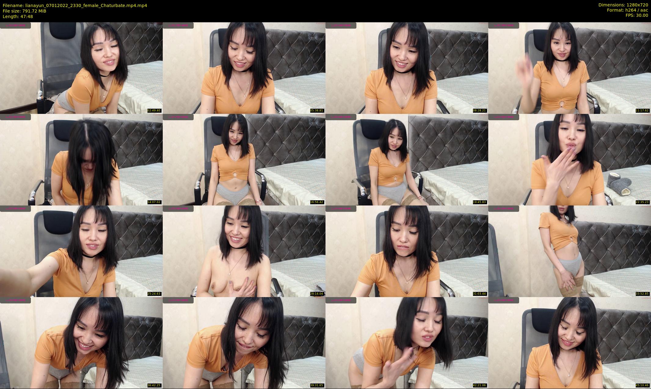 lianayun — 48 minute Chaturbate female cam show recording, 720p, Jan 7, 2022