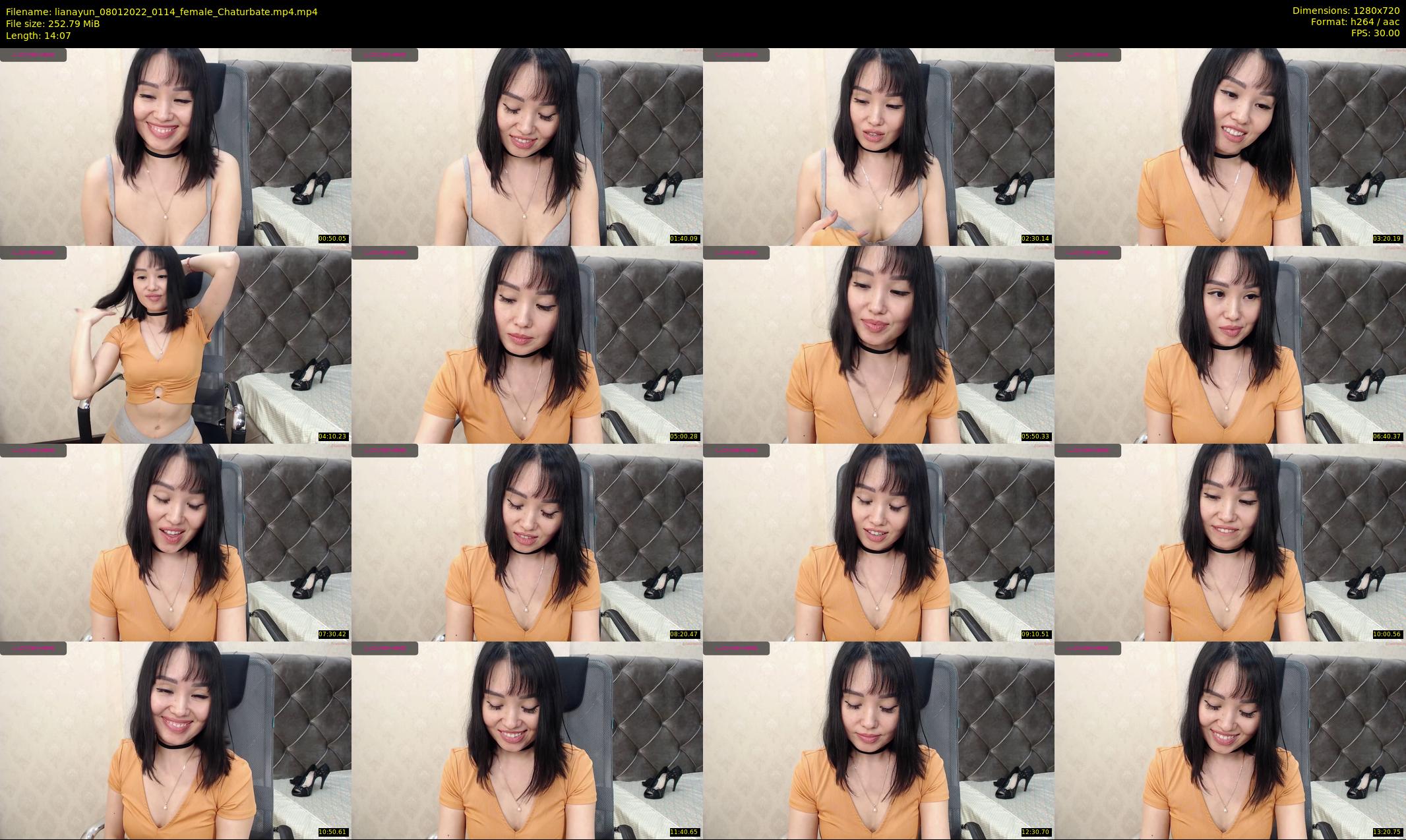 lianayun — 15 minute Chaturbate female cam show recording, 720p, Jan 8, 2022