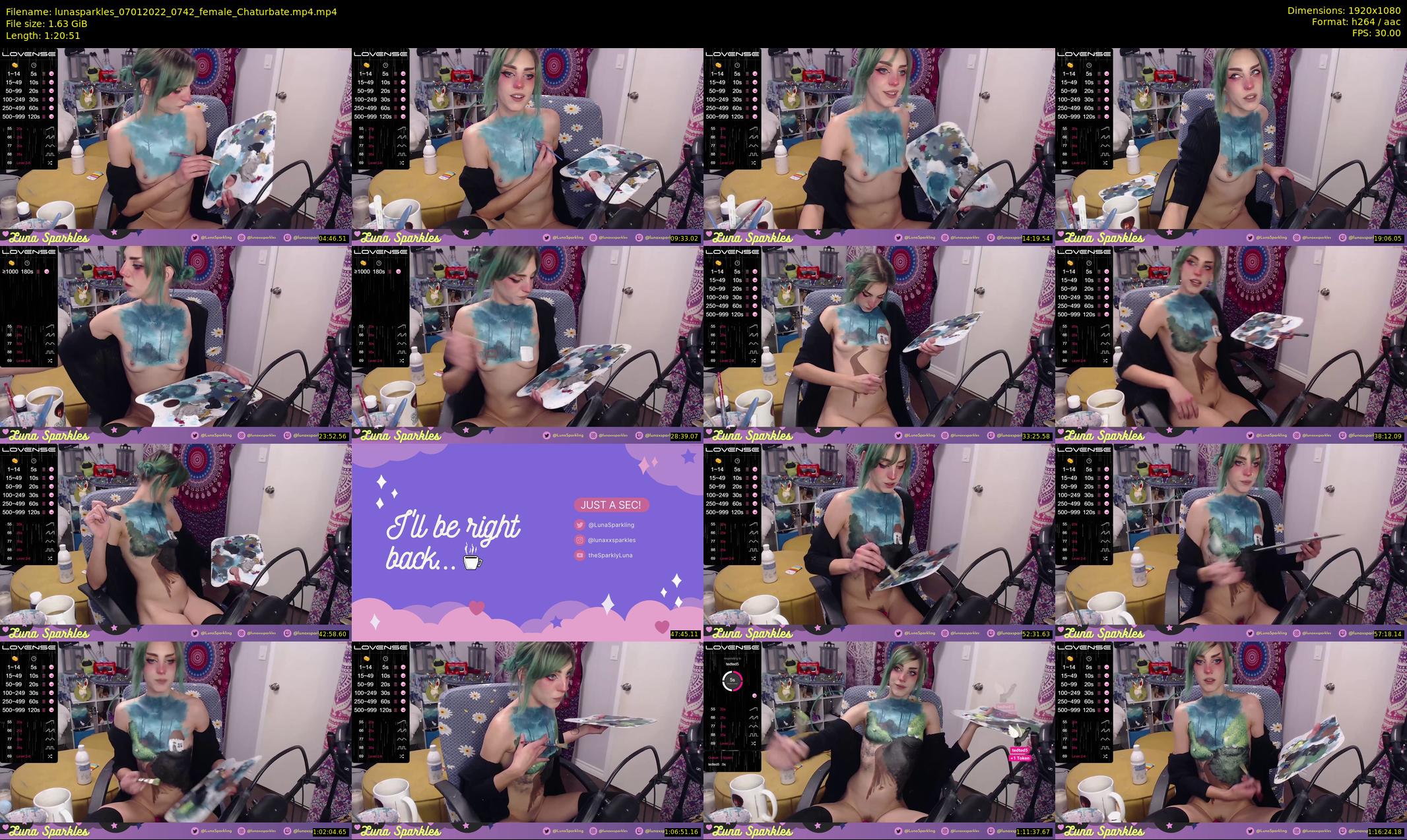 lunasparkles — 81 minute Chaturbate female cam show recording, 1080p, Jan 7, 2022