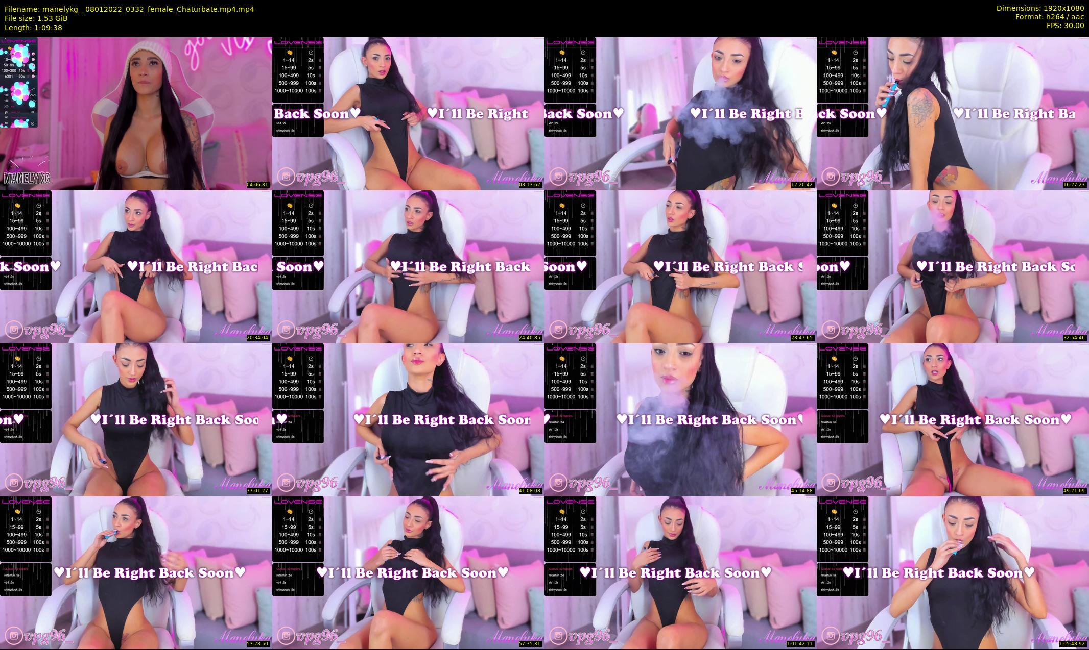 manelykg_ — 70 minute Chaturbate female cam show recording, 1080p, Jan 8, 2022