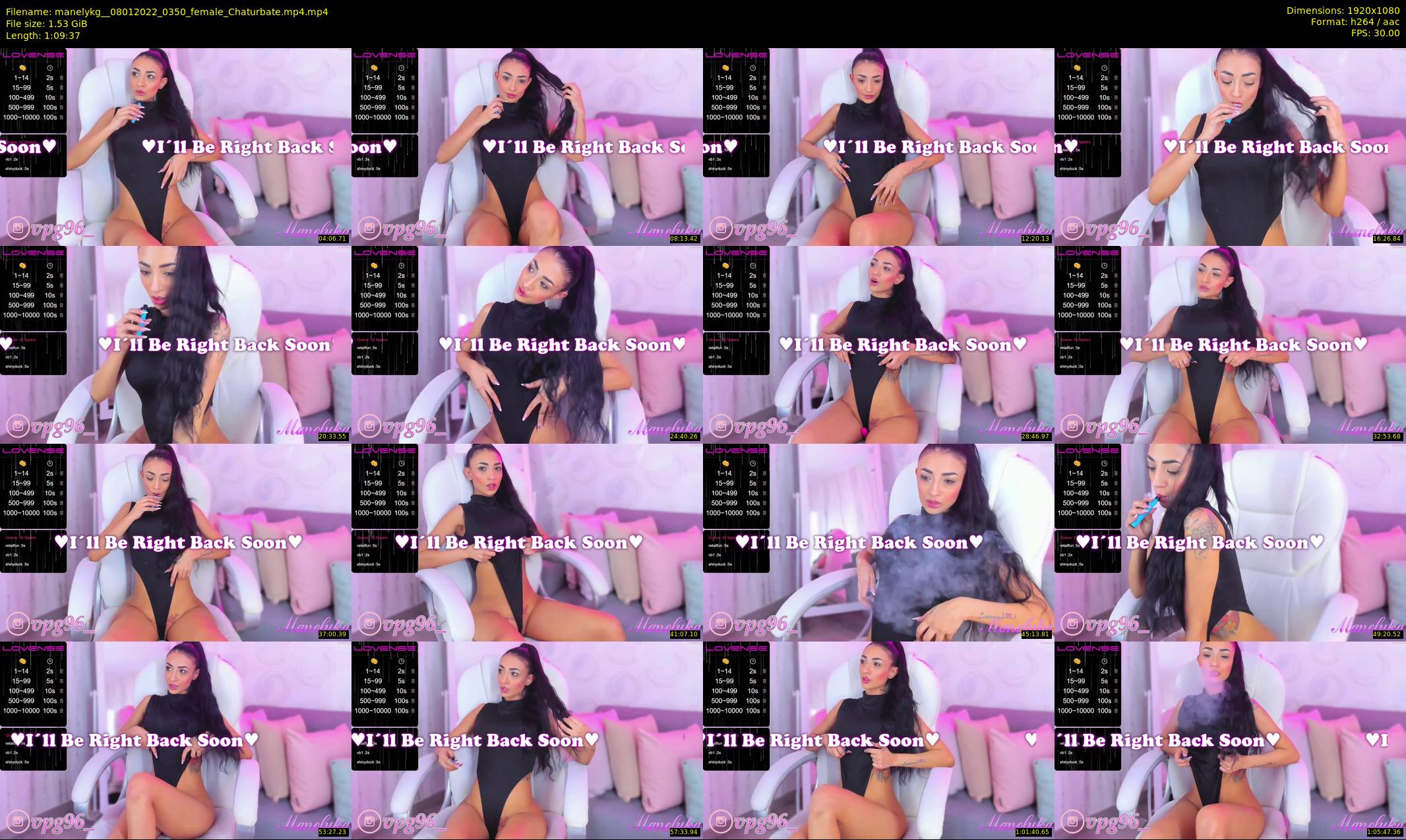 manelykg_ — 70 minute Chaturbate female cam show recording, 1080p, Jan 8, 2022