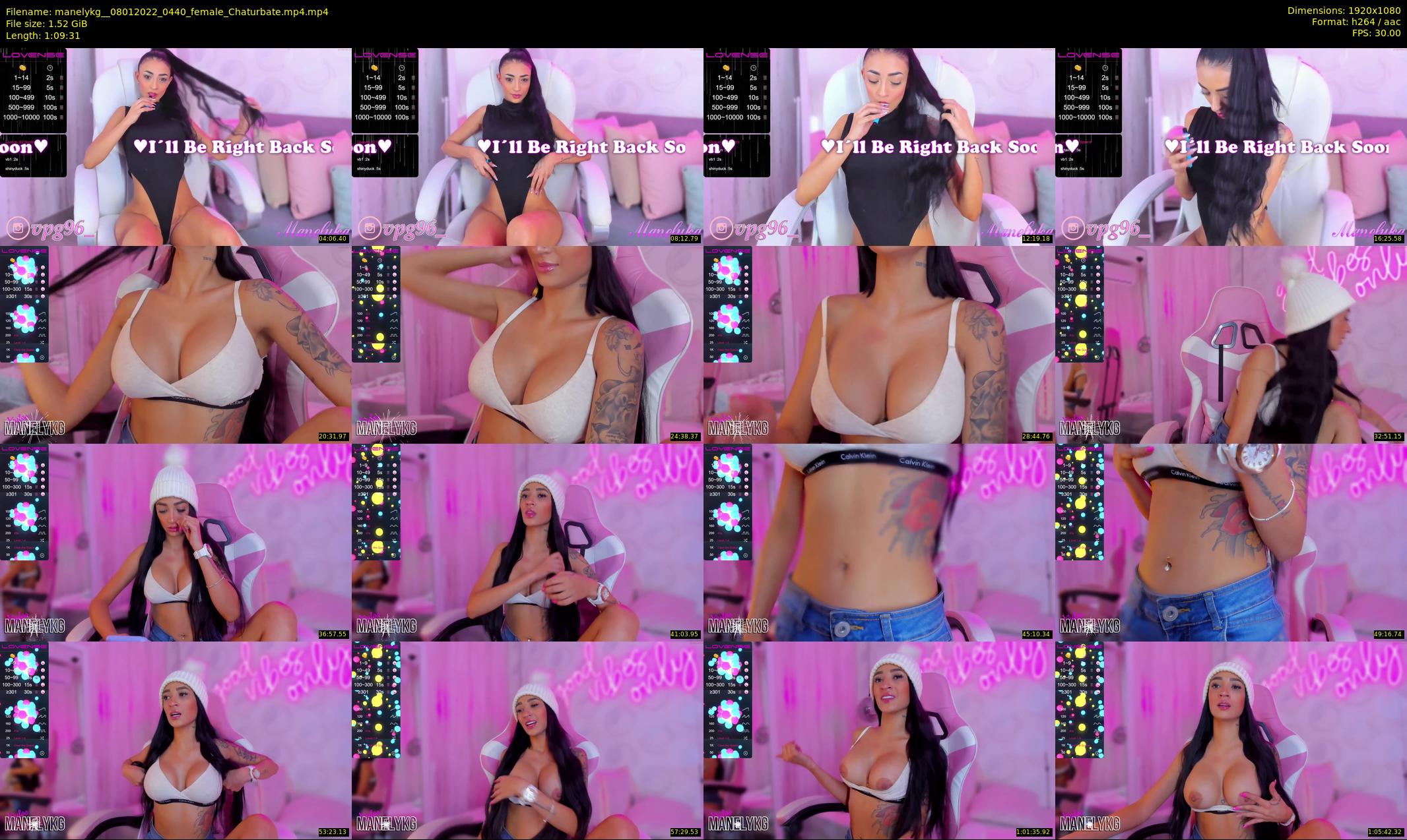 manelykg_ — 70 minute Chaturbate female cam show recording, 1080p, Jan 8, 2022