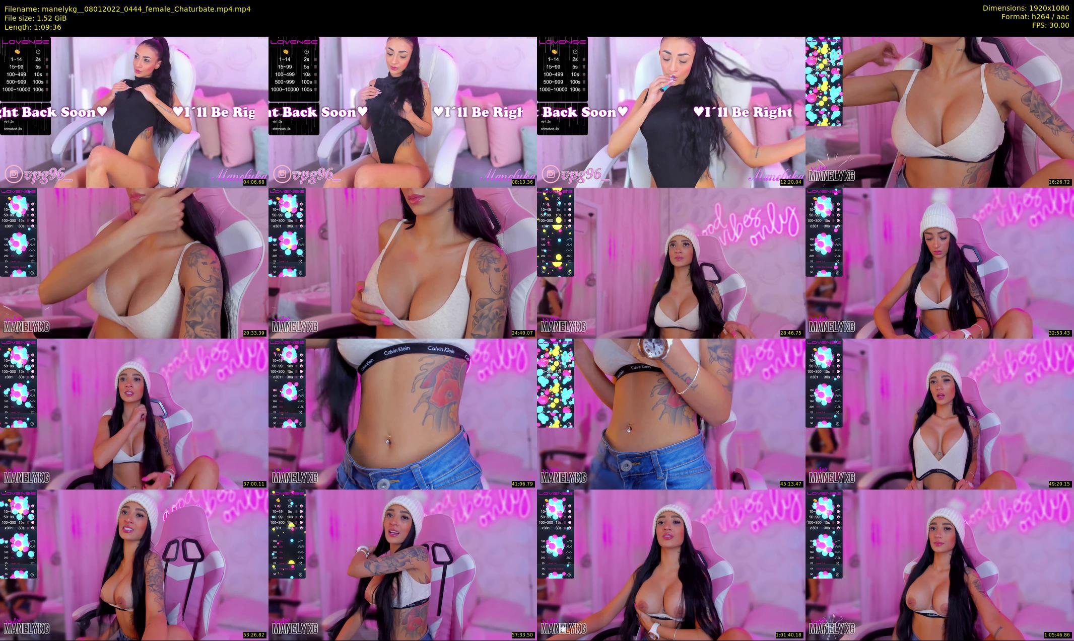 manelykg_ — 70 minute Chaturbate female cam show recording, 1080p, Jan 8, 2022