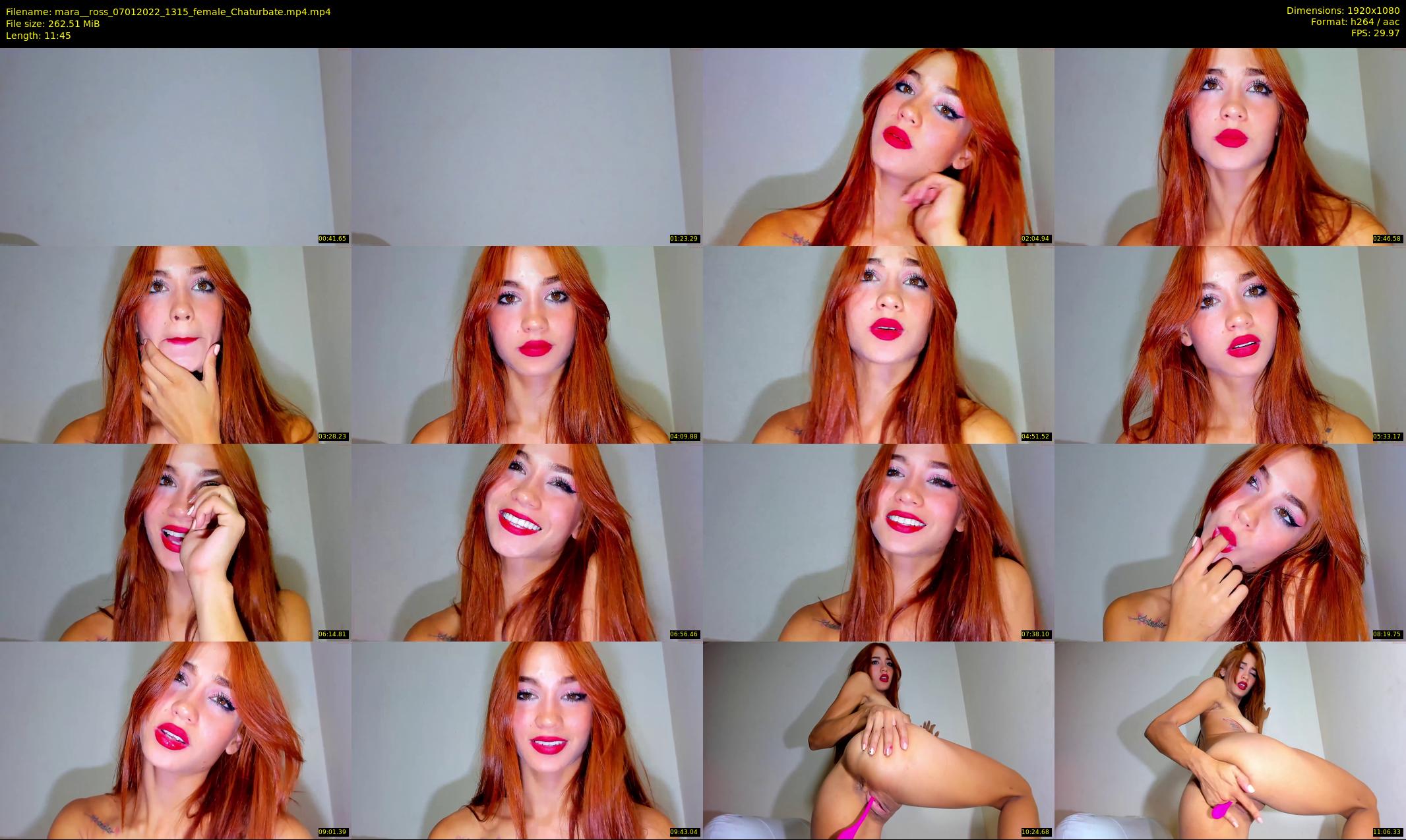 mara__ross — 12 minute Chaturbate female cam show recording, 1080p, Jan 7, 2022