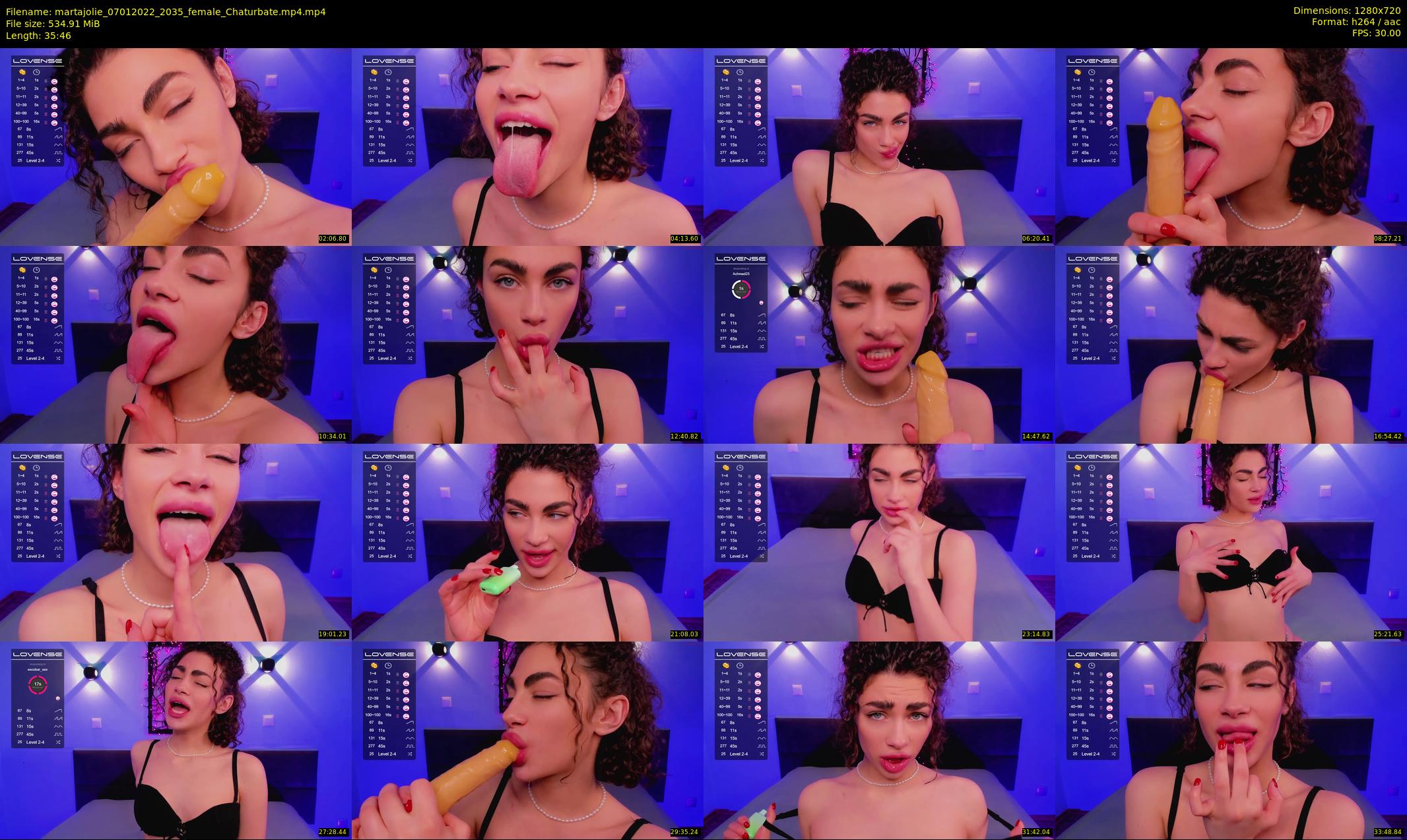 martajolie — 36 minute Chaturbate female cam show recording, 720p, Jan 7, 2022