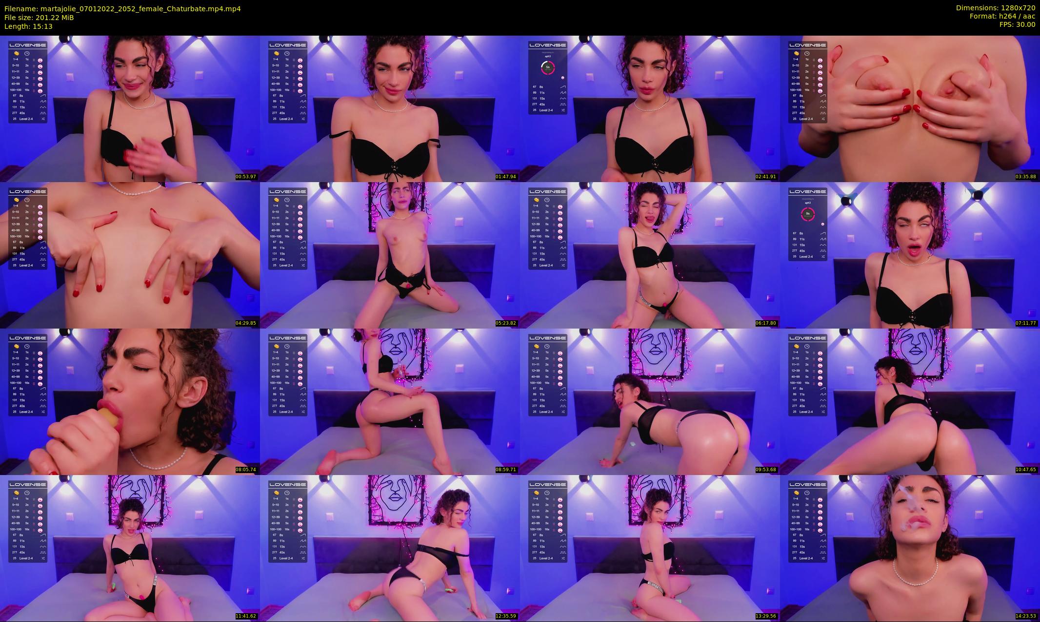 martajolie — 16 minute Chaturbate female cam show recording, 720p, Jan 7, 2022