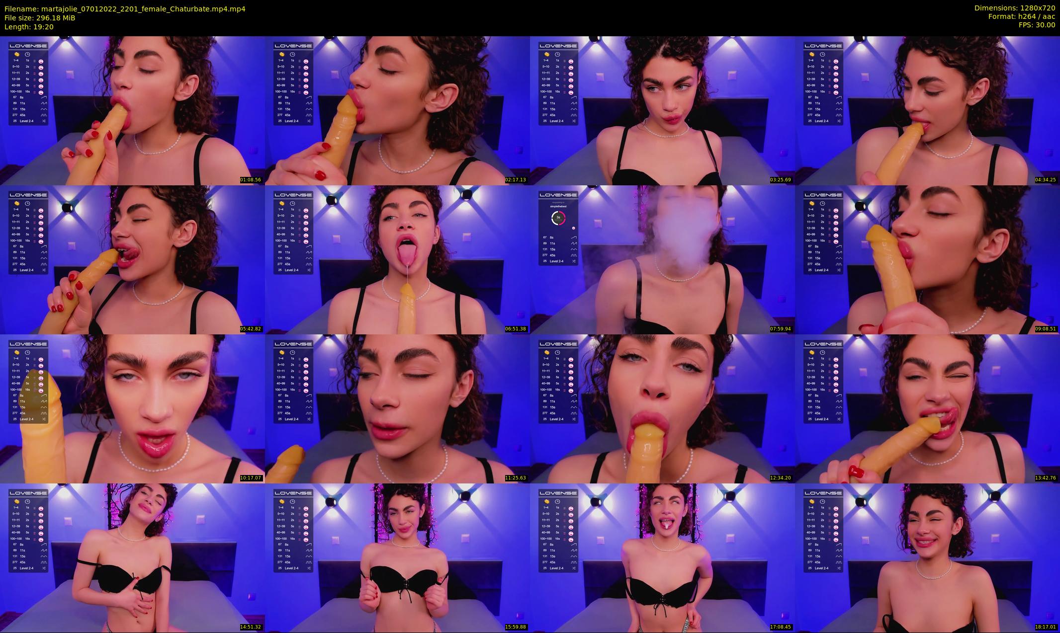 martajolie — 20 minute Chaturbate female cam show recording, 720p, Jan 7, 2022