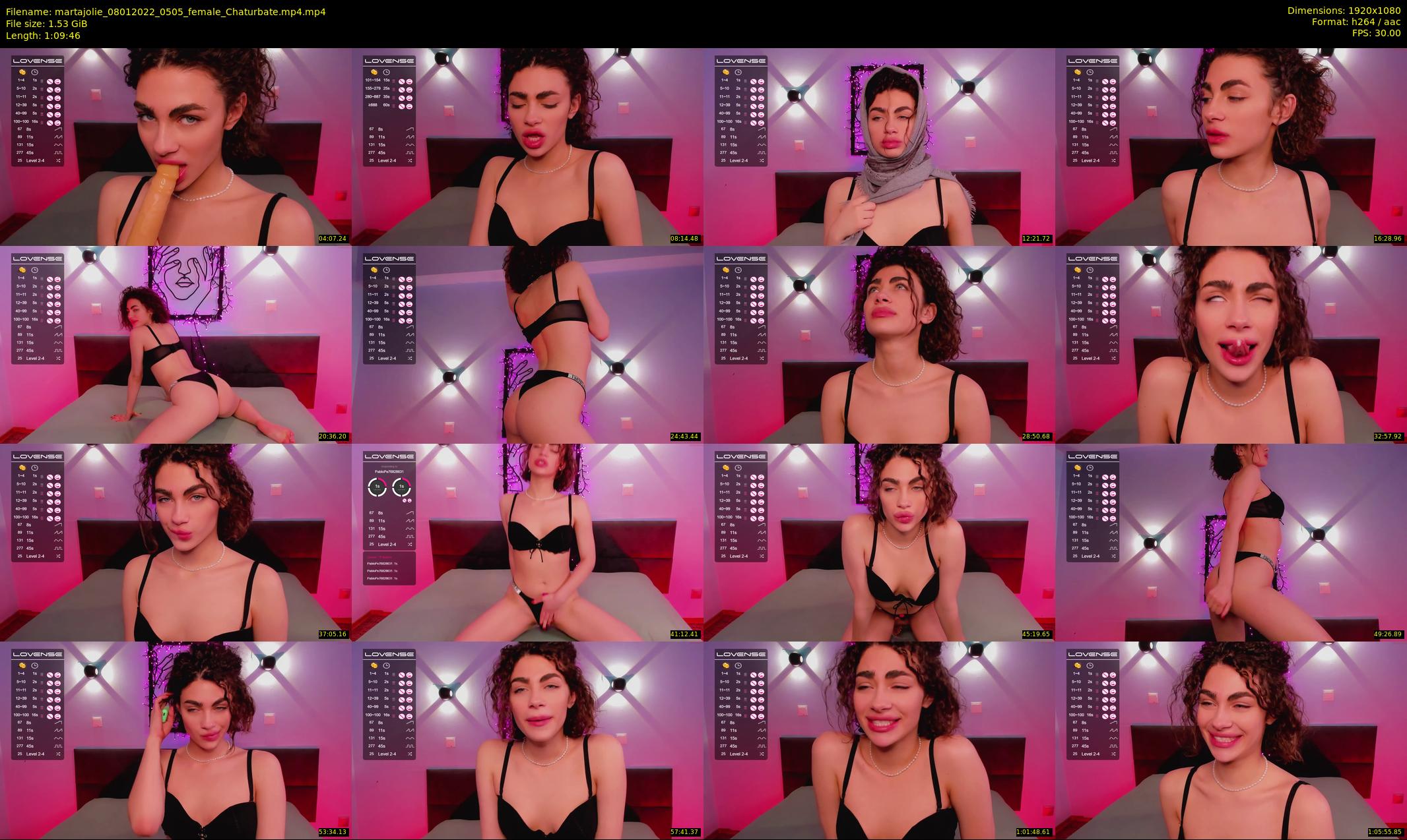 martajolie — 70 minute Chaturbate female cam show recording, 1080p, Jan 8, 2022