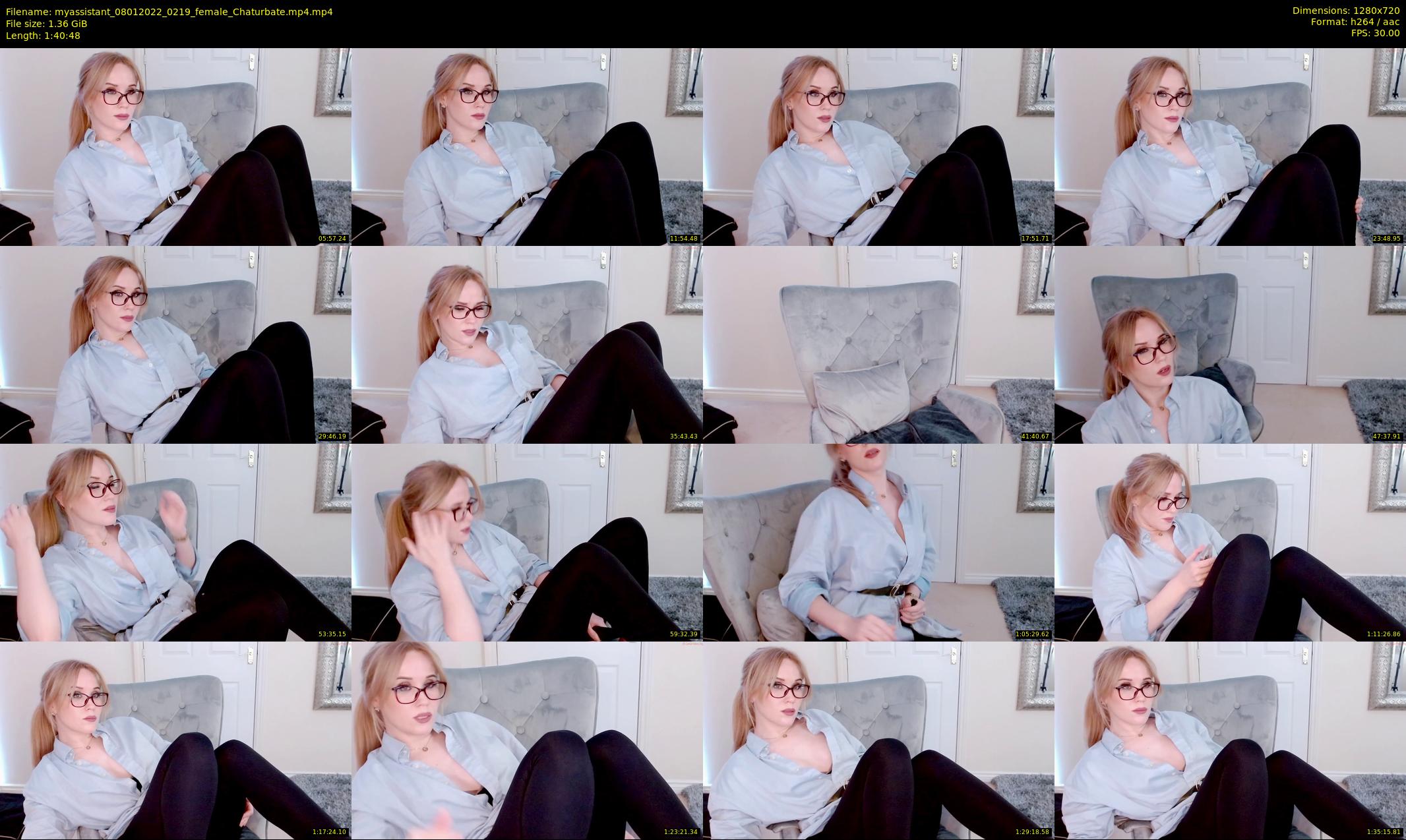 myassistant — 101 minute Chaturbate female cam show recording, 720p, Jan 8, 2022