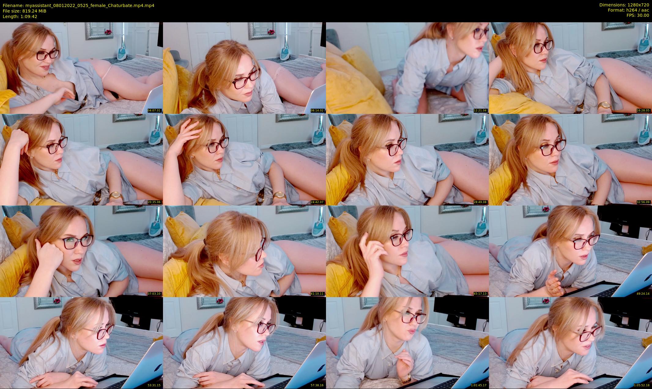 myassistant — 70 minute Chaturbate female cam show recording, 720p, Jan 8, 2022