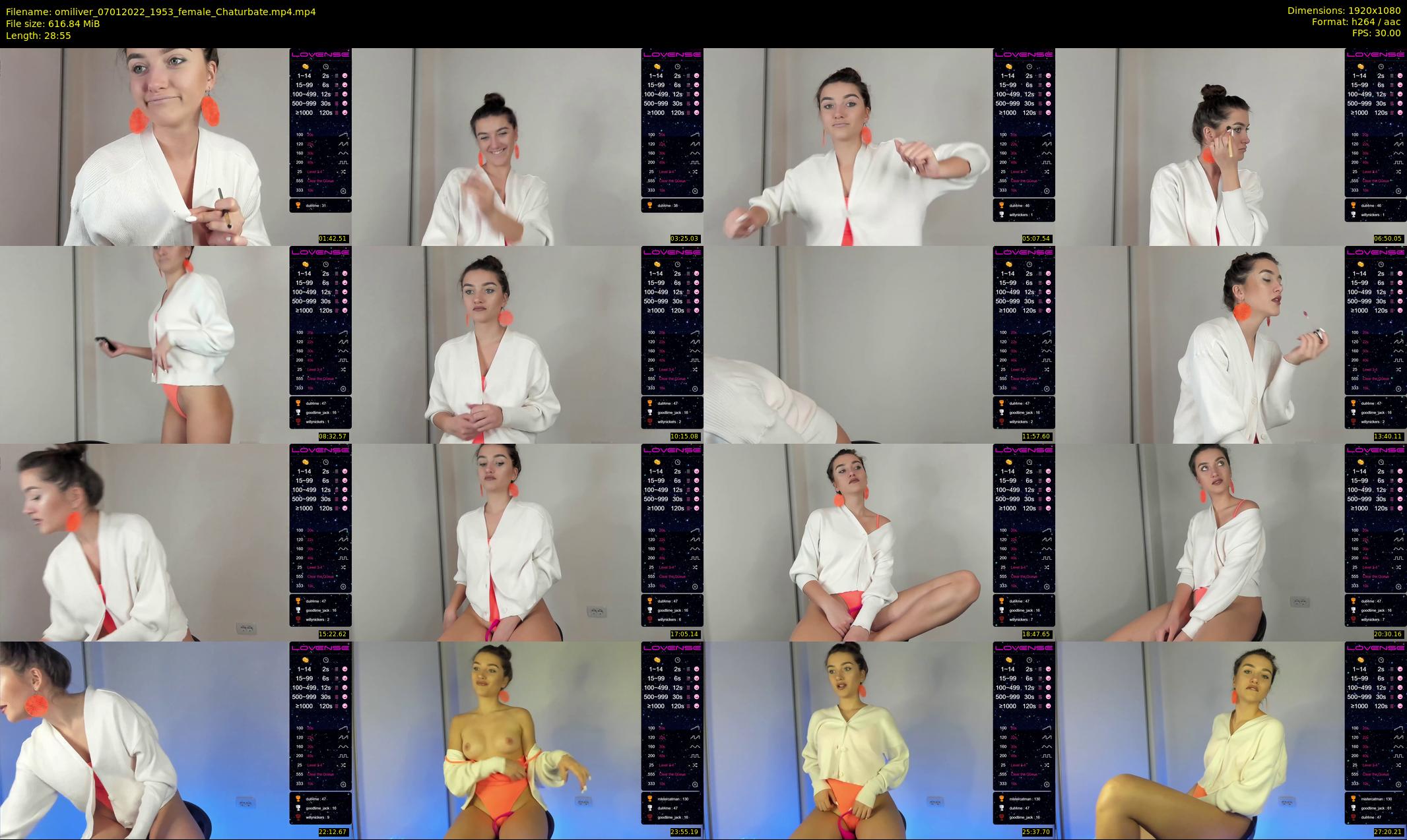 omiliver — 29 minute Chaturbate female cam show recording, 1080p, Jan 7, 2022