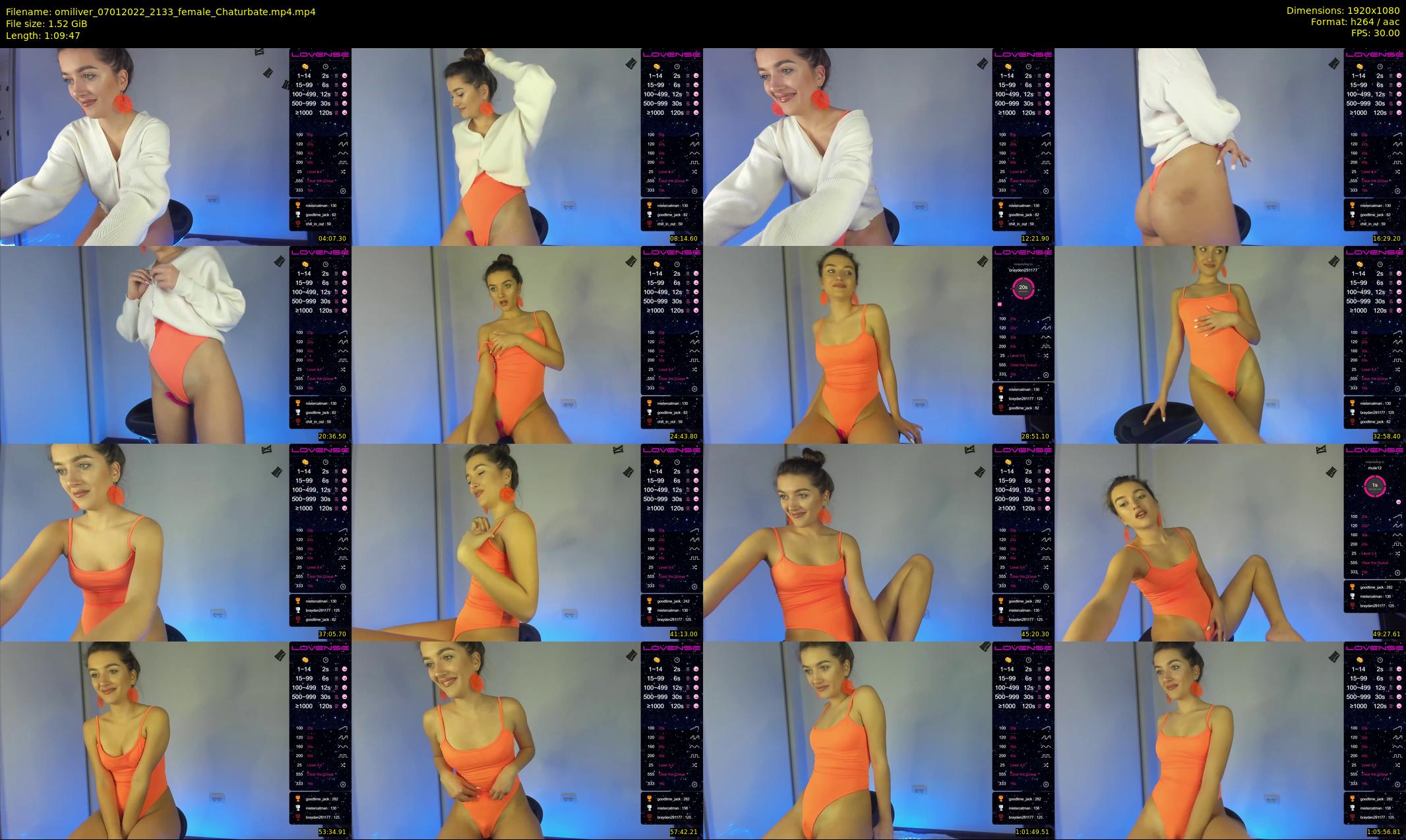 omiliver — 70 minute Chaturbate female cam show recording, 1080p, Jan 7, 2022