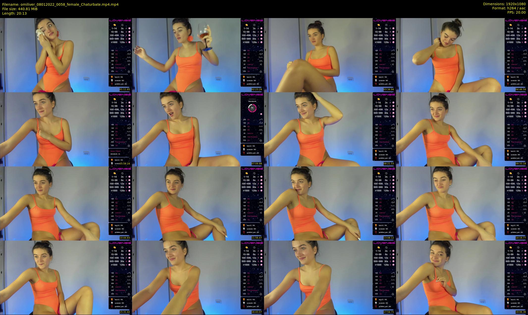omiliver — 21 minute Chaturbate female cam show recording, 1080p, Jan 8, 2022