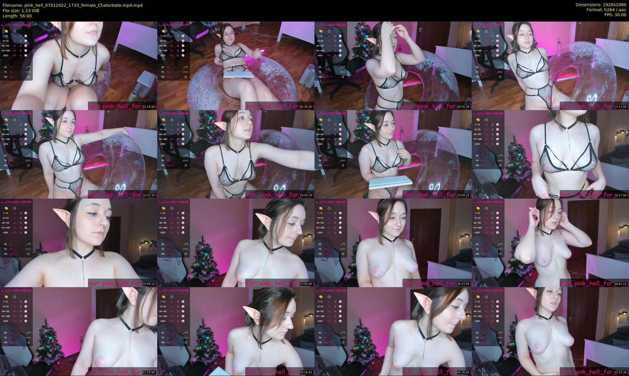 pink_hell — 56 minute Chaturbate female cam show recording, 1080p, Jan 7, 2022
