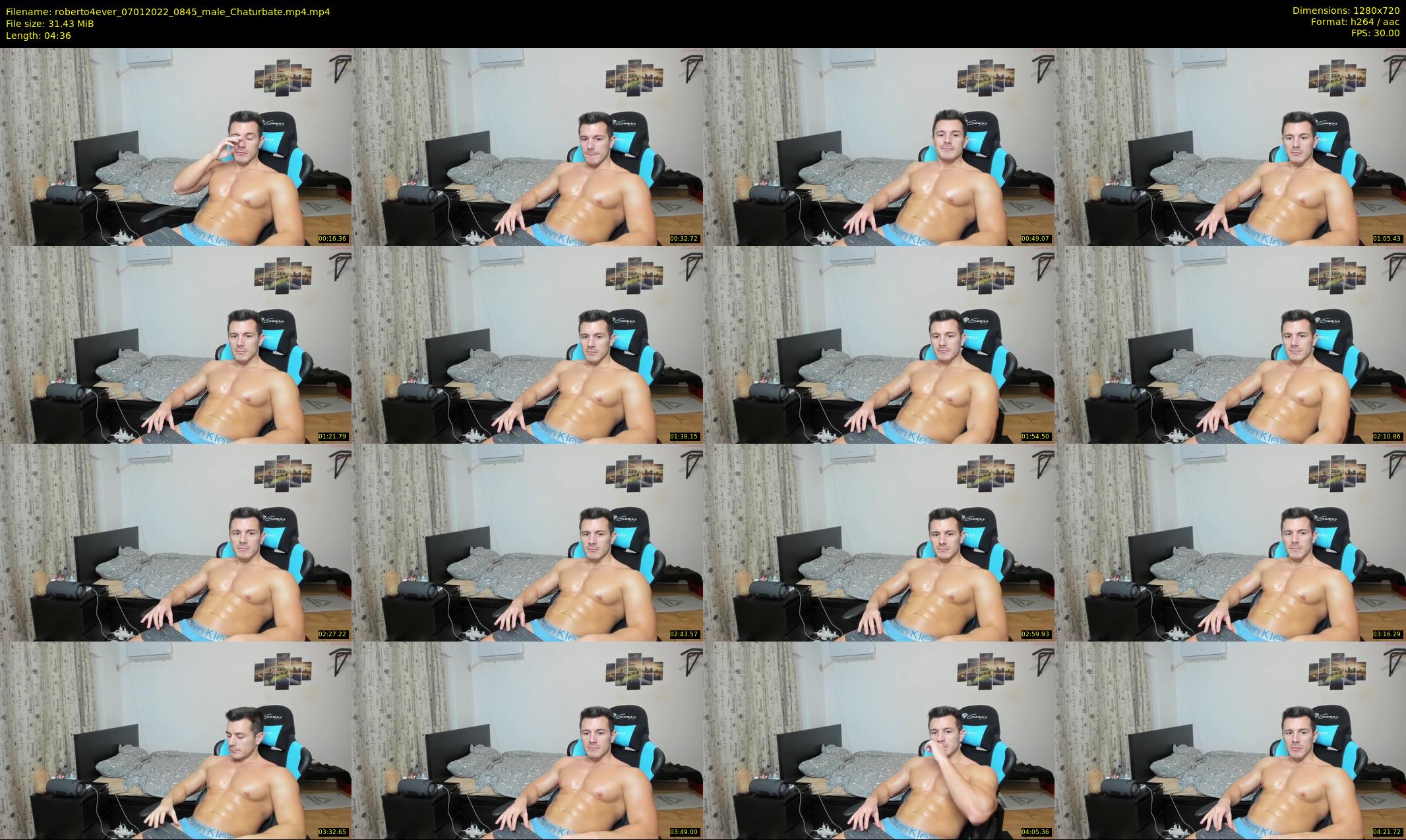 roberto4ever — 5 minute Chaturbate male cam show recording, 720p, Jan 7, 2022
