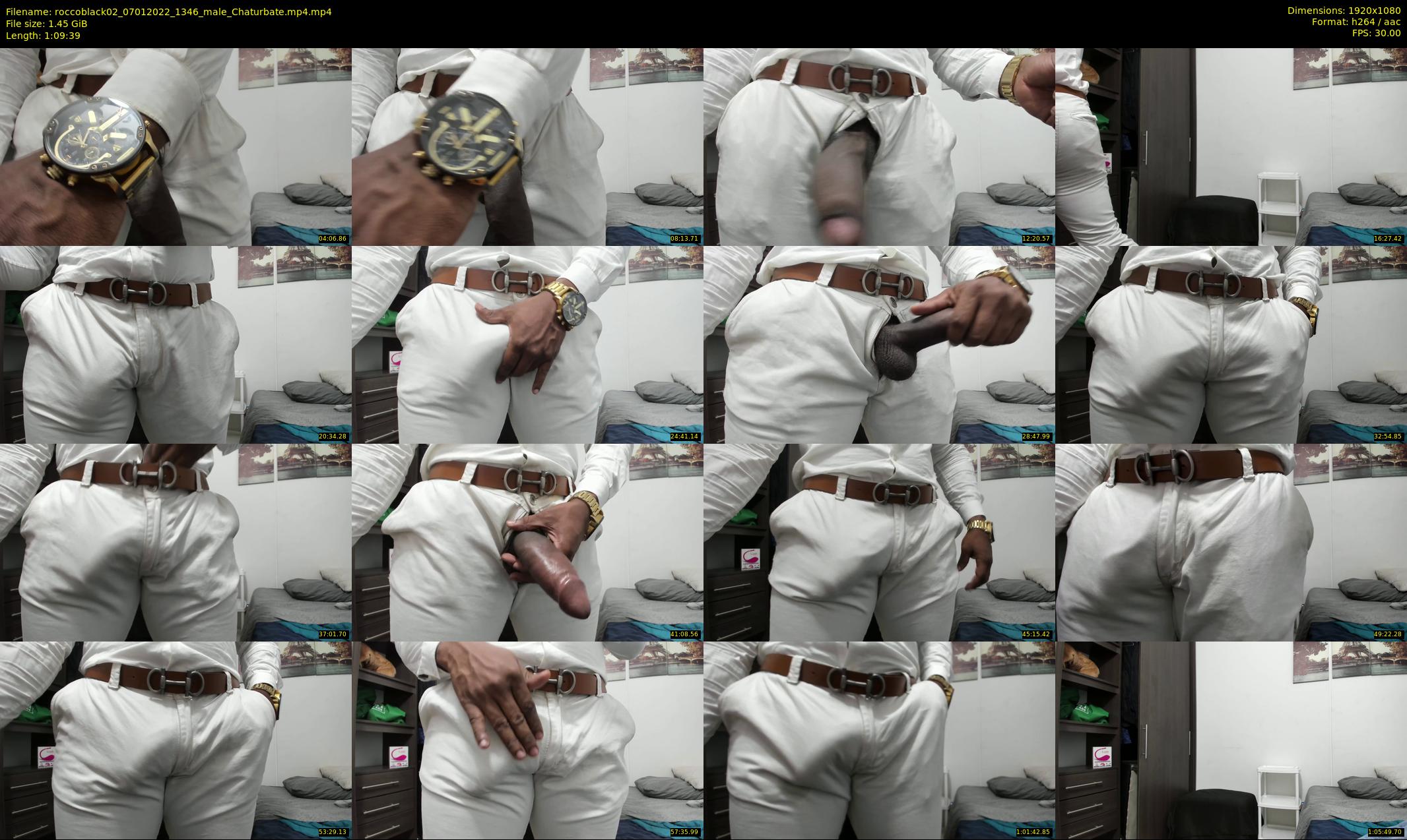 roccoblack02 — 70 minute Chaturbate male cam show recording, 1080p, Jan 7, 2022