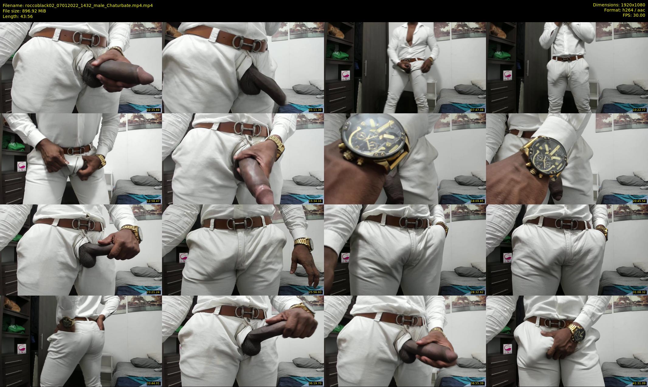 roccoblack02 — 44 minute Chaturbate male cam show recording, 1080p, Jan 7, 2022