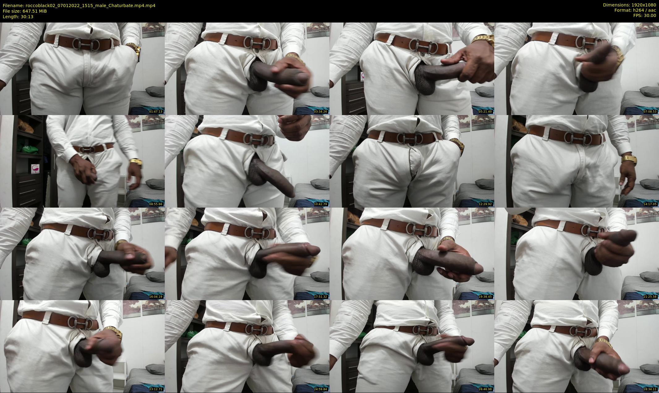 roccoblack02 — 31 minute Chaturbate male cam show recording, 1080p, Jan 7, 2022