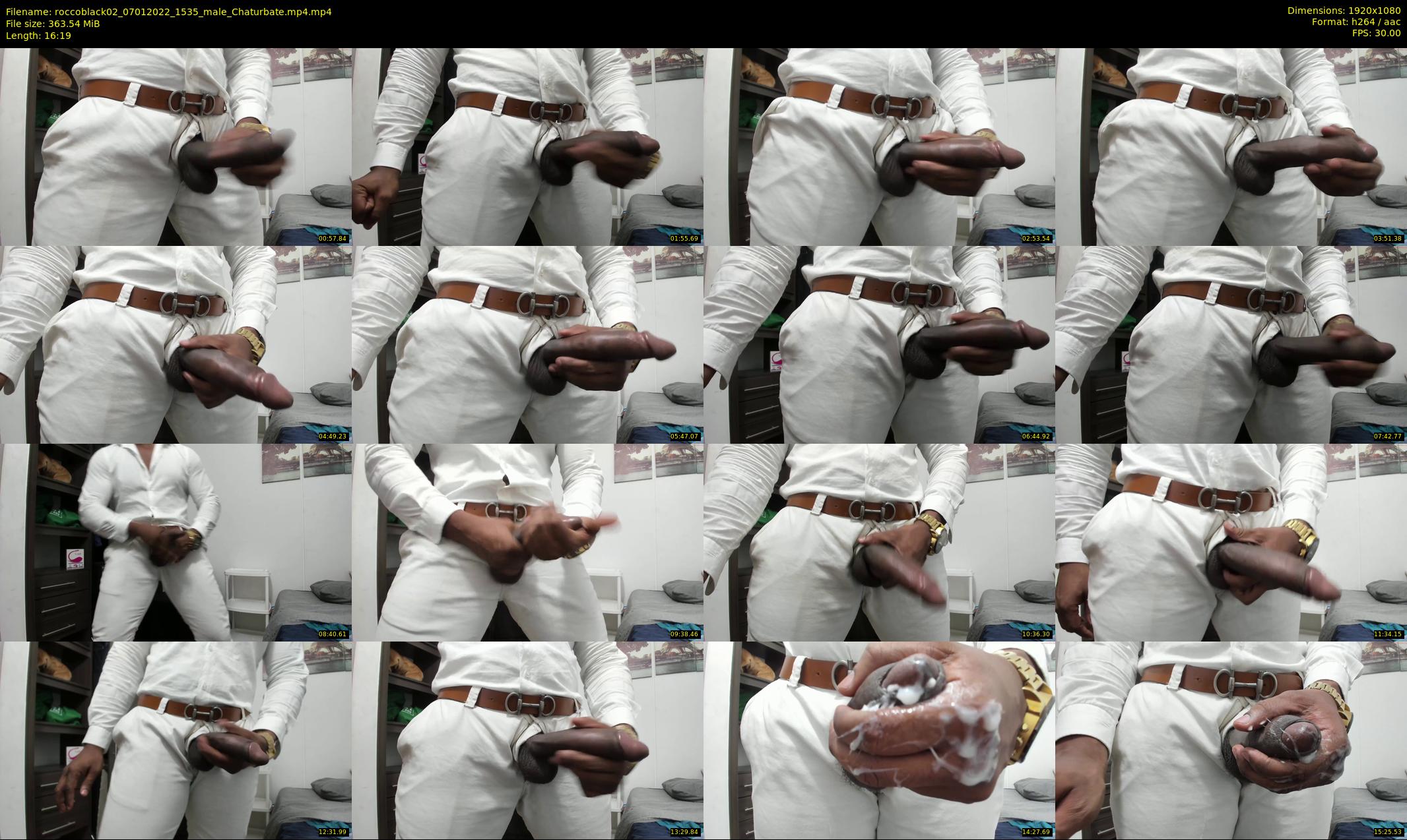 roccoblack02 — 17 minute Chaturbate male cam show recording, 1080p, Jan 7, 2022