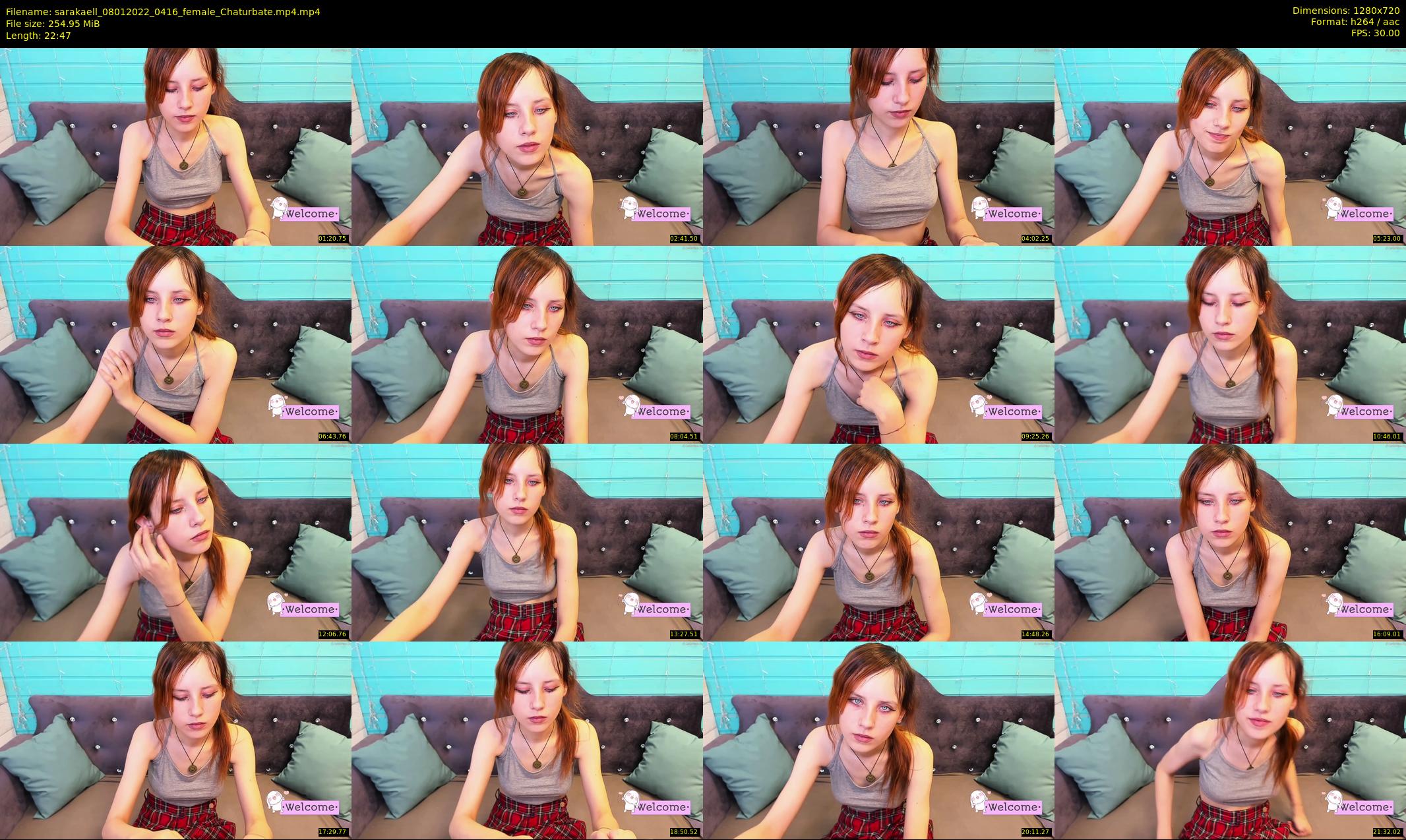 sarakaell — 23 minute Chaturbate female cam show recording, 720p, Jan 8, 2022
