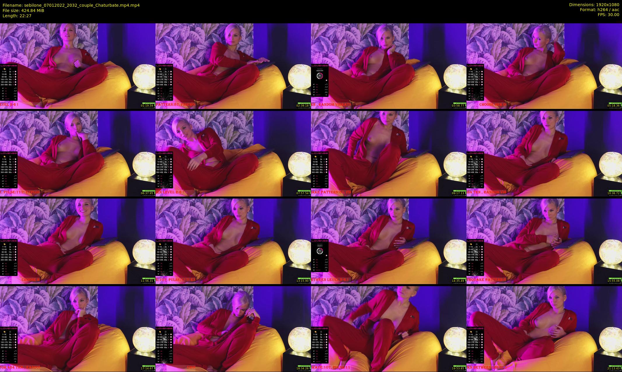 sebilone — 23 minute Chaturbate couple cam show recording, 1080p, Jan 7, 2022