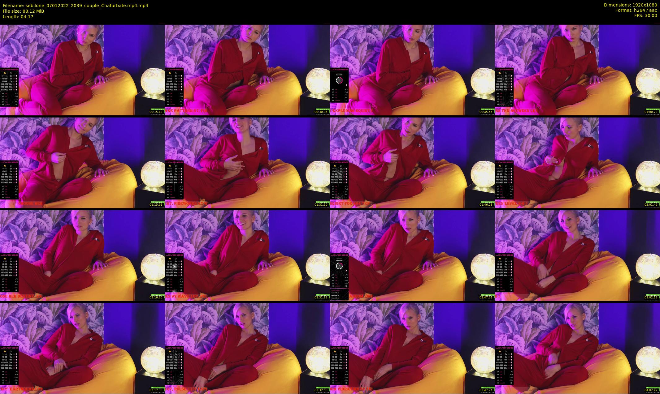 sebilone — 5 minute Chaturbate couple cam show recording, 1080p, Jan 7, 2022