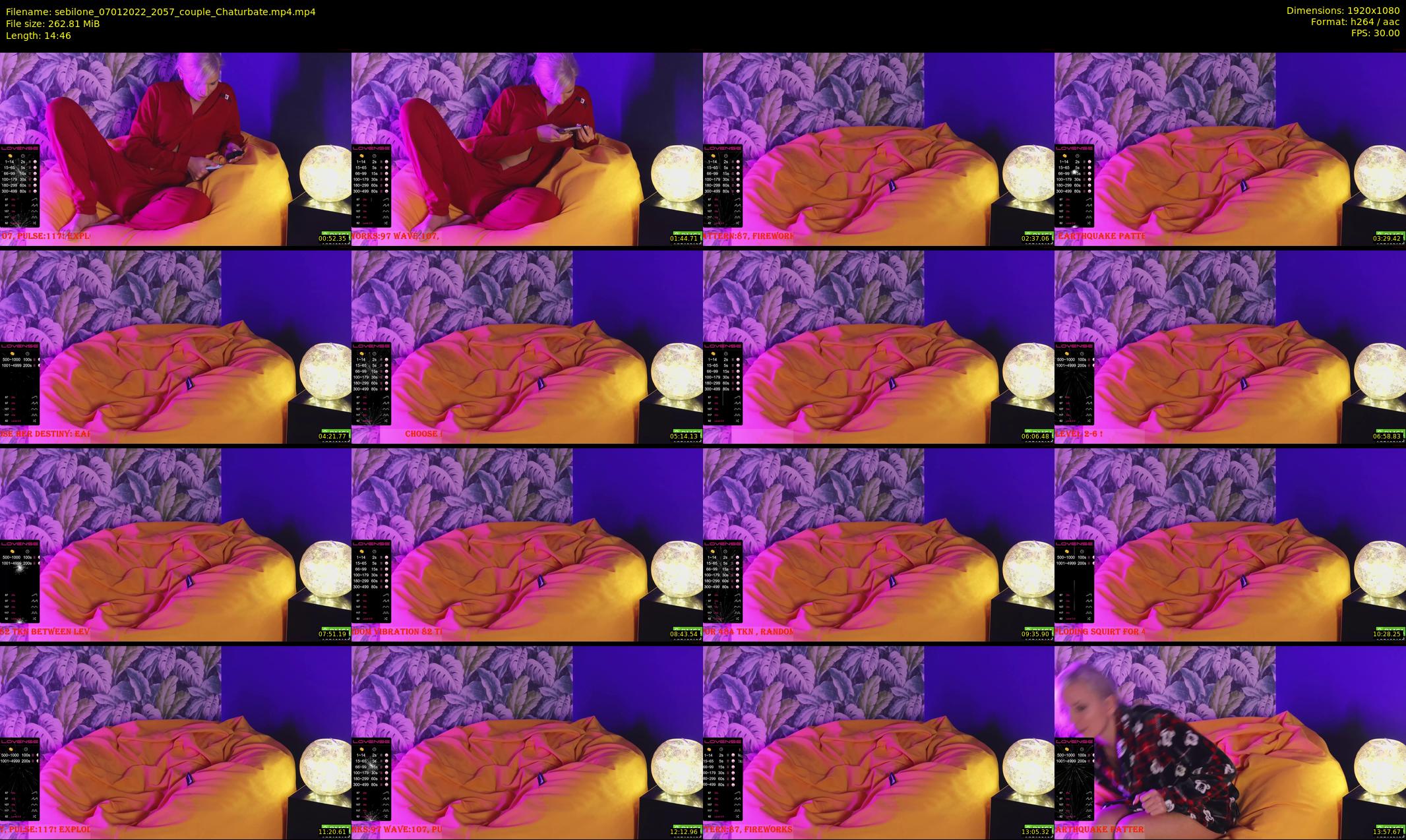 sebilone — 15 minute Chaturbate couple cam show recording, 1080p, Jan 7, 2022