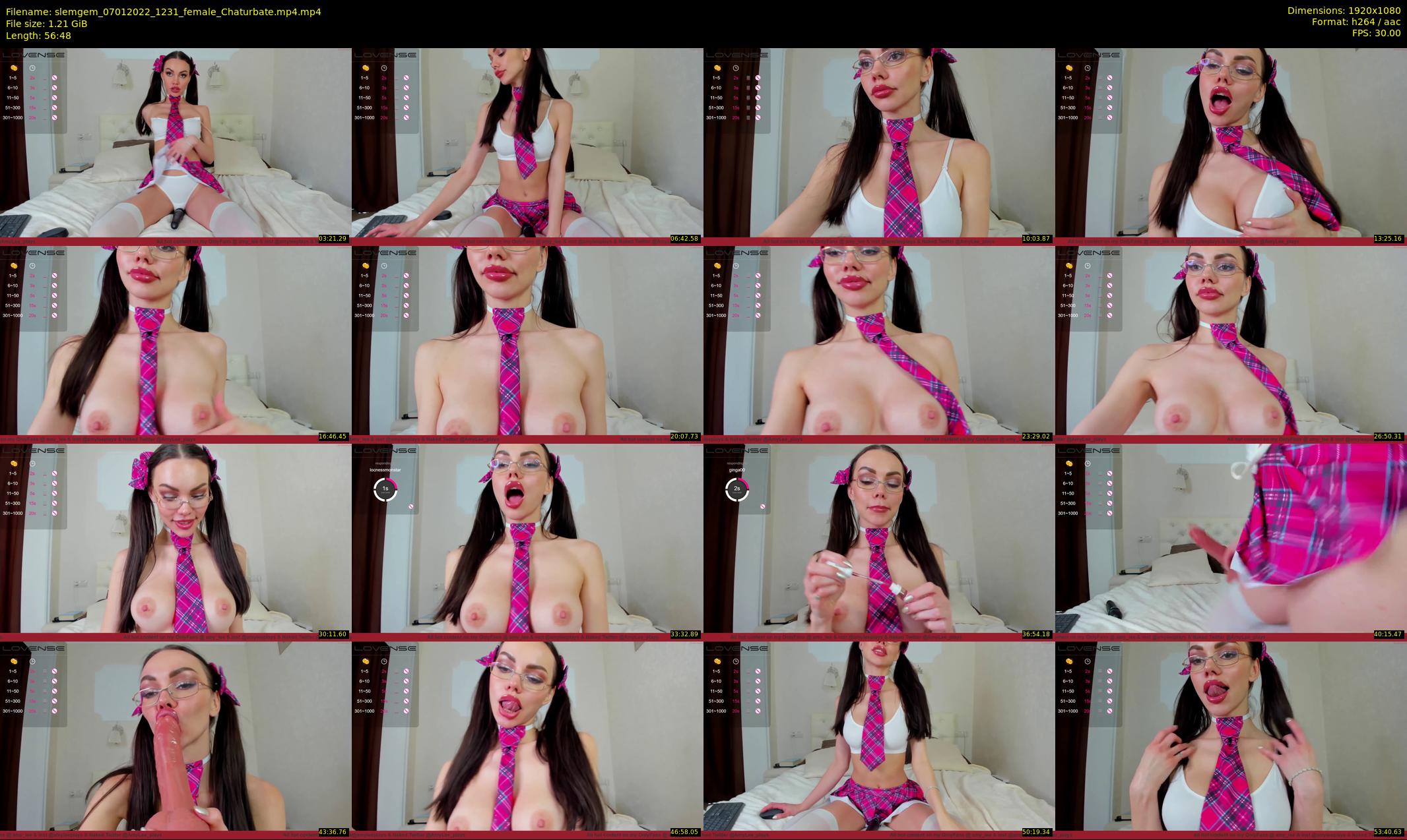 slemgem — 57 minute Chaturbate couple cam show recording, 1080p, Jan 7, 2022