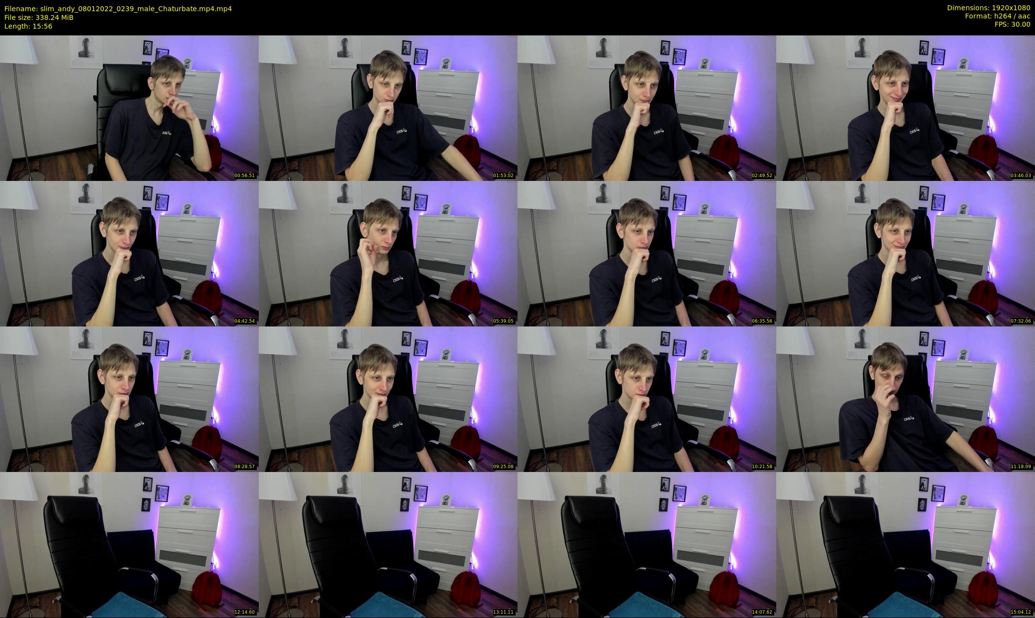 slim_andy — 16 minute Chaturbate male cam show recording, 1080p, Jan 8, 2022