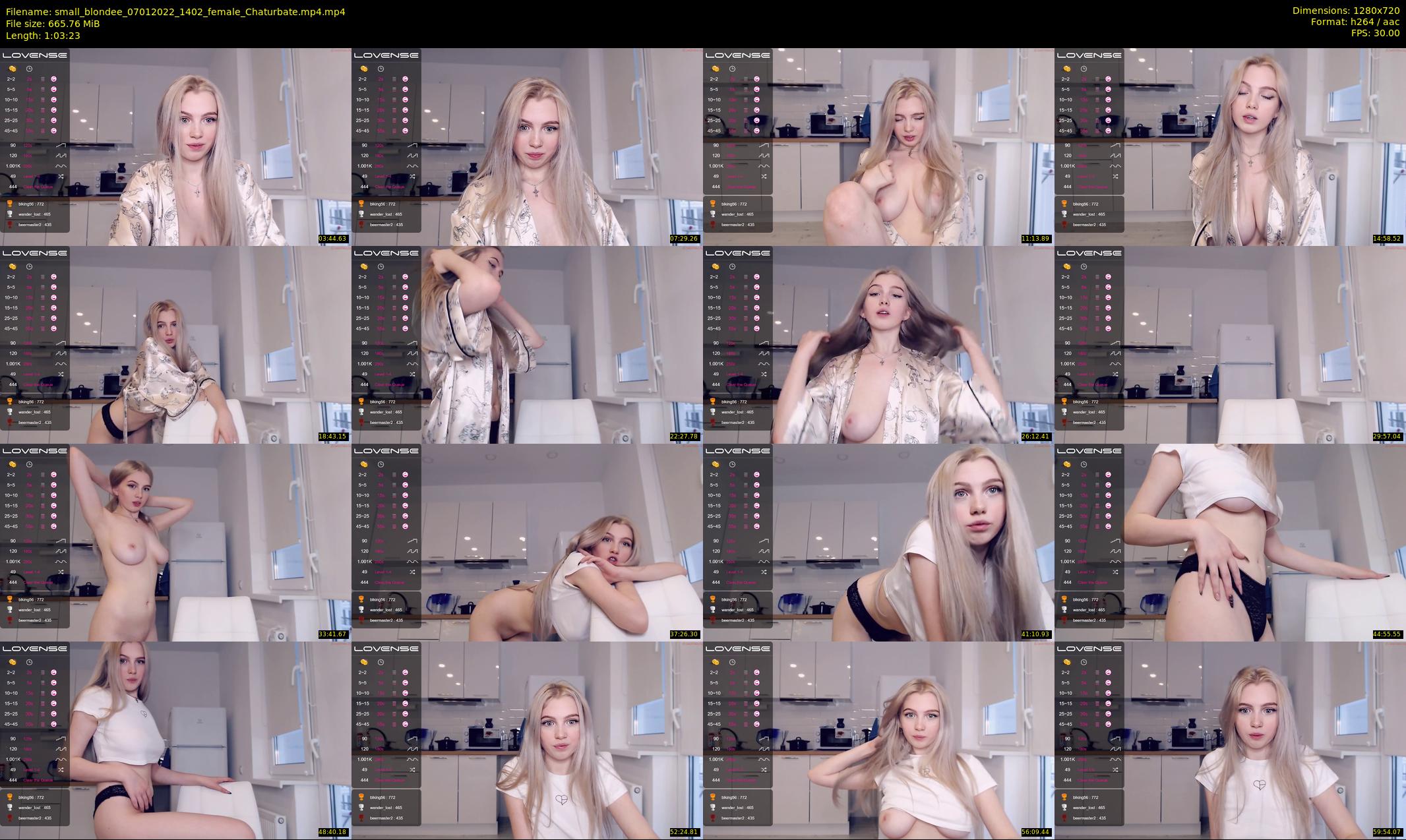 small_blondee — 64 minute Chaturbate female cam show recording, 720p, Jan 7, 2022