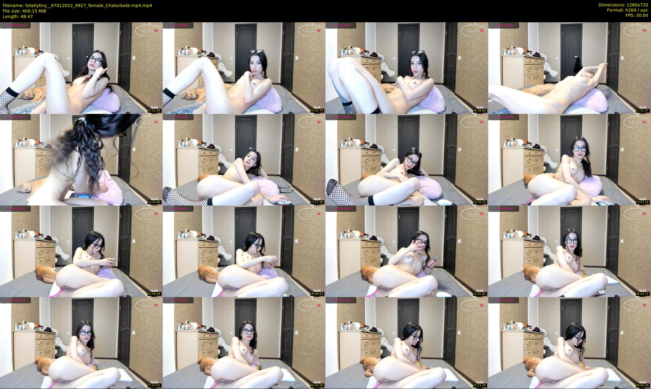 totallytiny_ — 49 minute Chaturbate female cam show recording, 720p, Jan 7, 2022