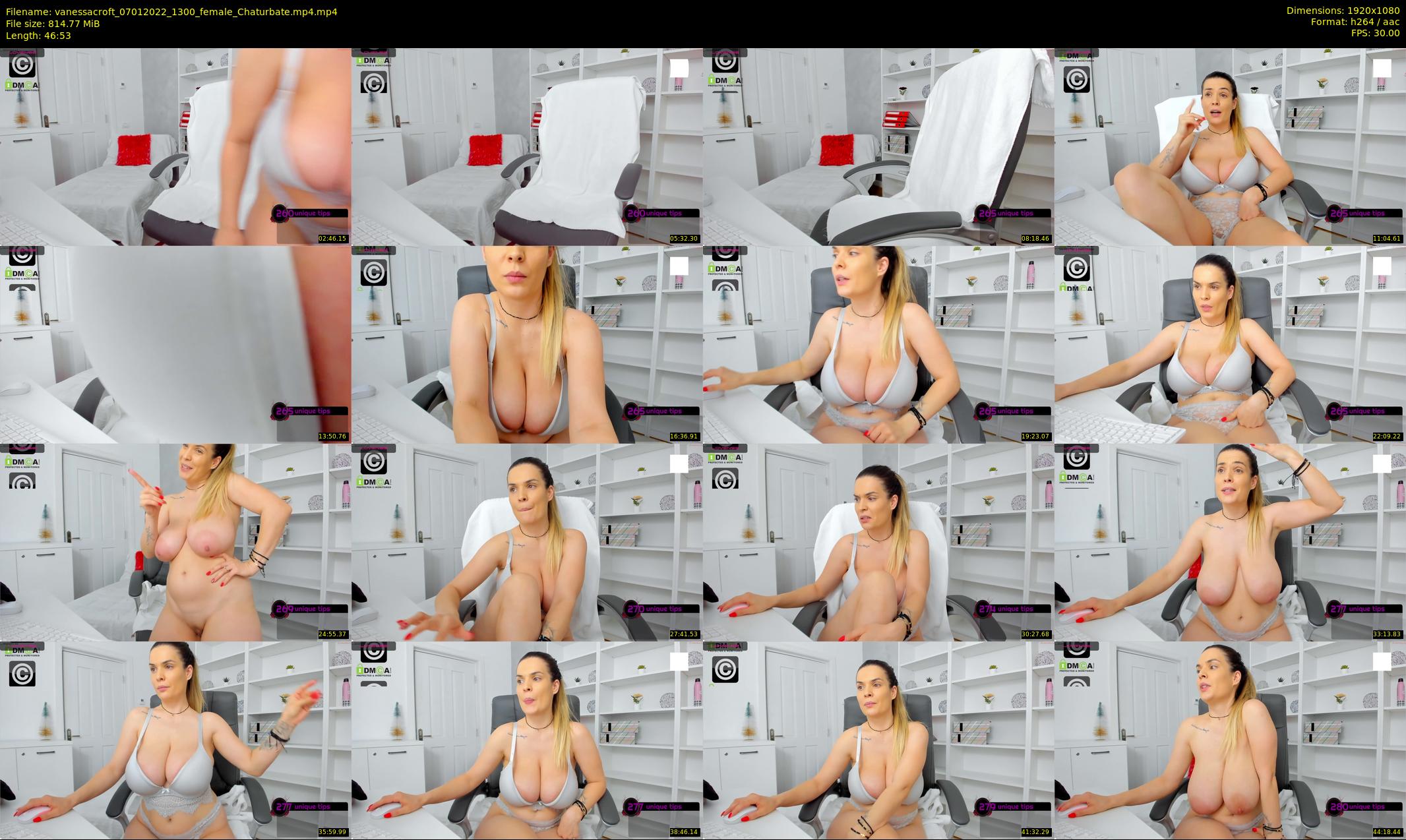 vanessacroft — 47 minute Chaturbate female cam show recording, 1080p, Jan 7, 2022