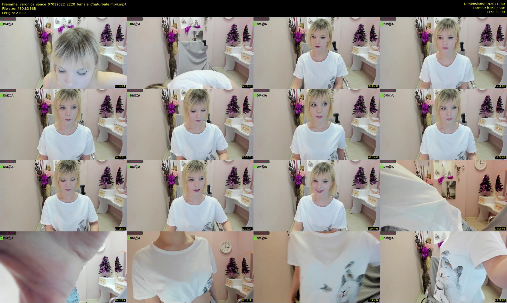 veronica_space — 22 minute Chaturbate female cam show recording, 1080p, Jan 7, 2022