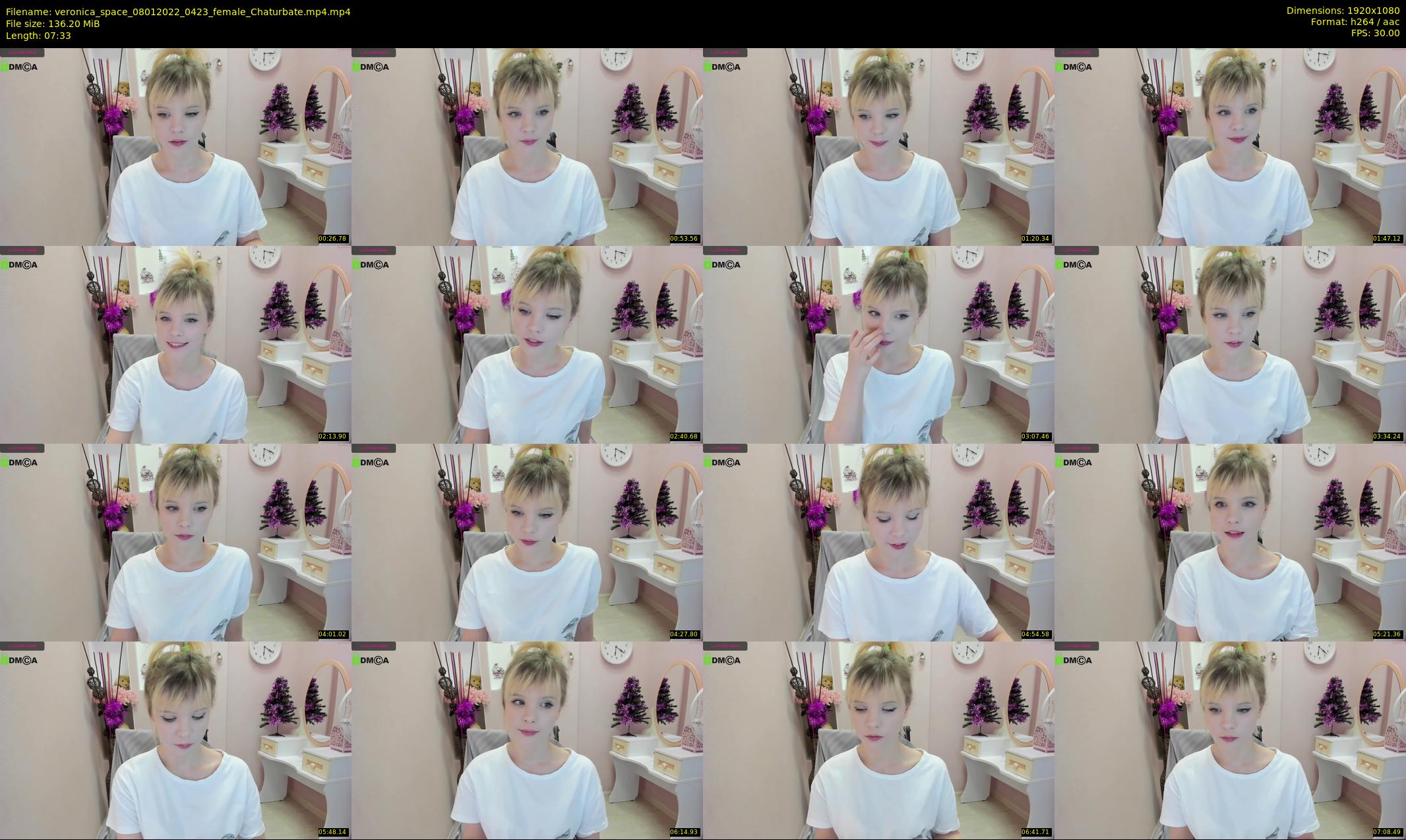 veronica_space — 8 minute Chaturbate female cam show recording, 1080p, Jan 8, 2022
