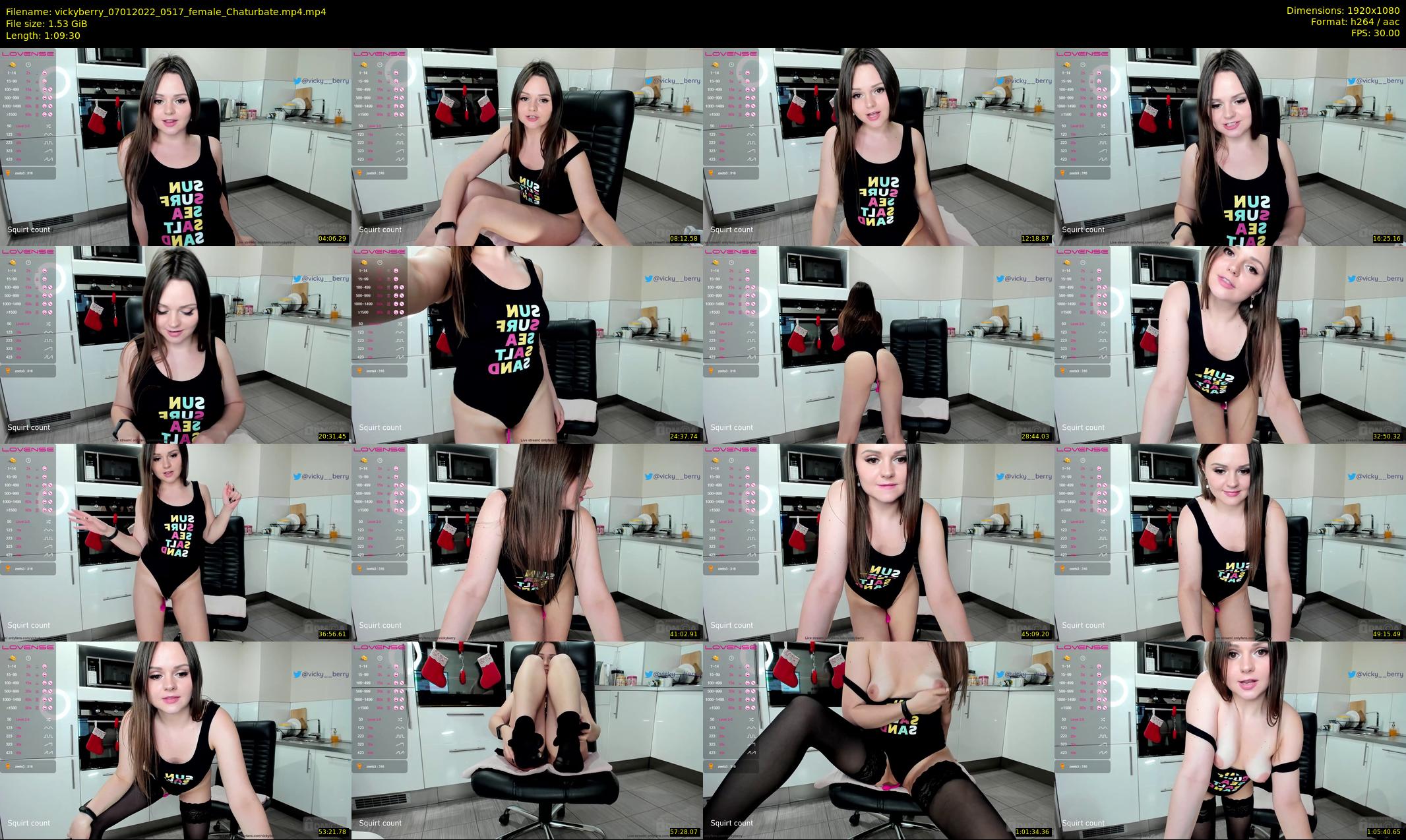 vickyberry — 70 minute Chaturbate female cam show recording, 1080p, Jan 7, 2022