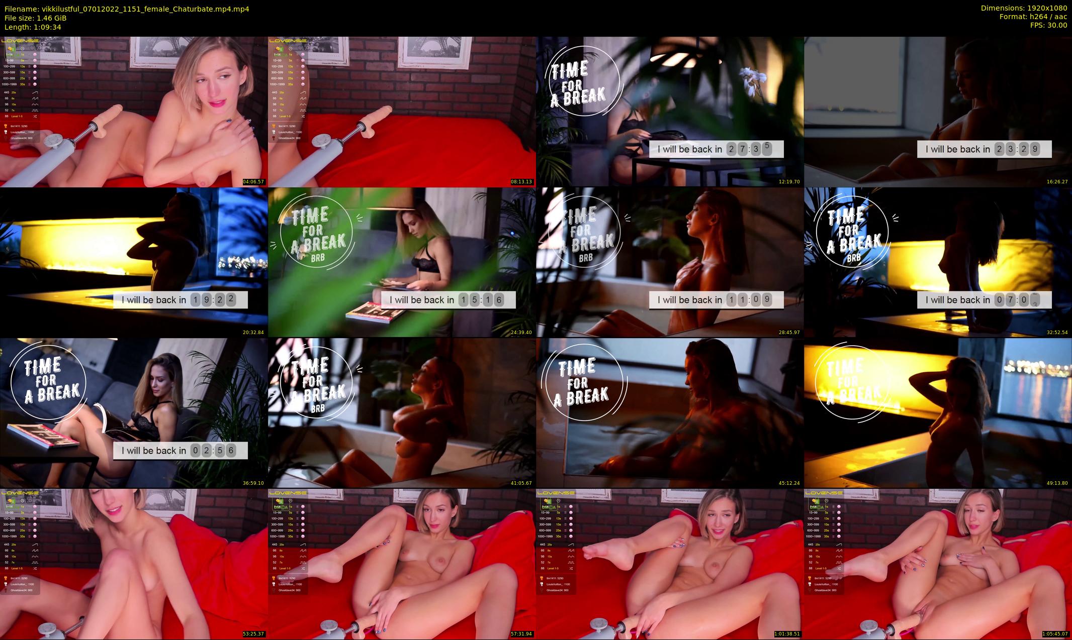 vikkilustful — 70 minute Chaturbate female cam show recording, 1080p, Jan 7, 2022