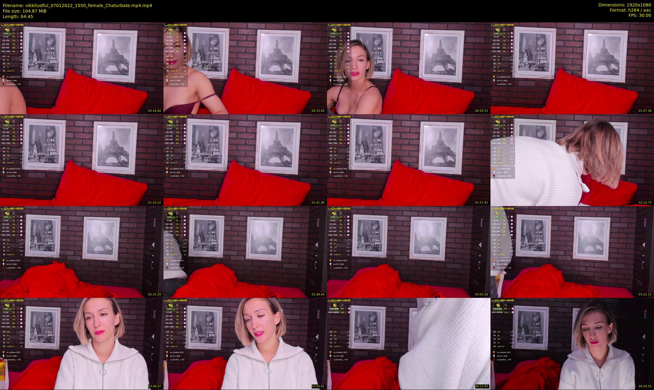vikkilustful — 5 minute Chaturbate female cam show recording, 1080p, Jan 7, 2022
