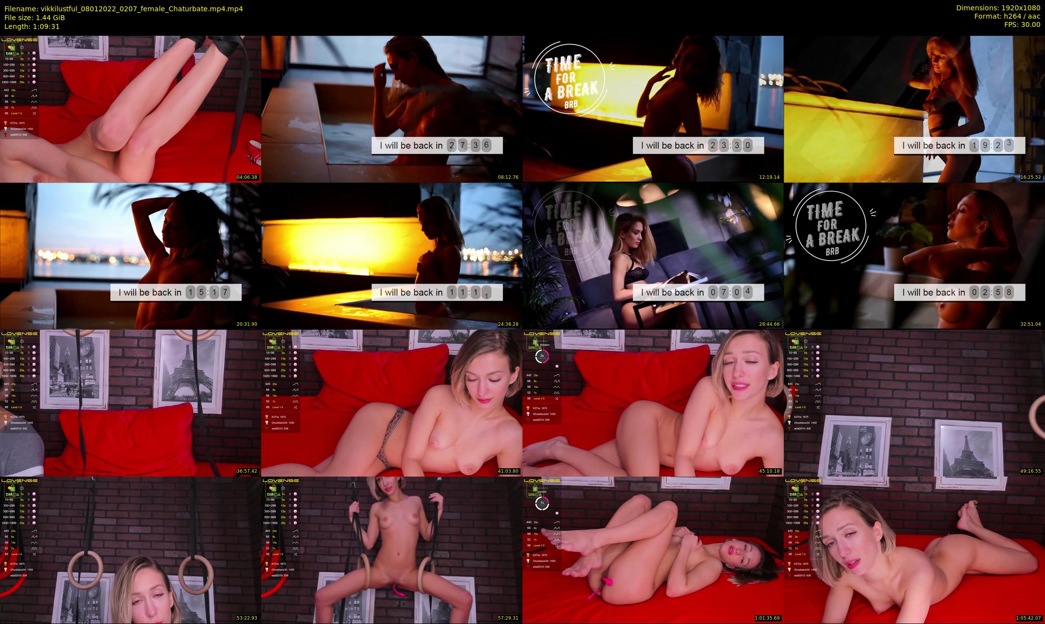 vikkilustful — 70 minute Chaturbate female cam show recording, 1080p, Jan 8, 2022