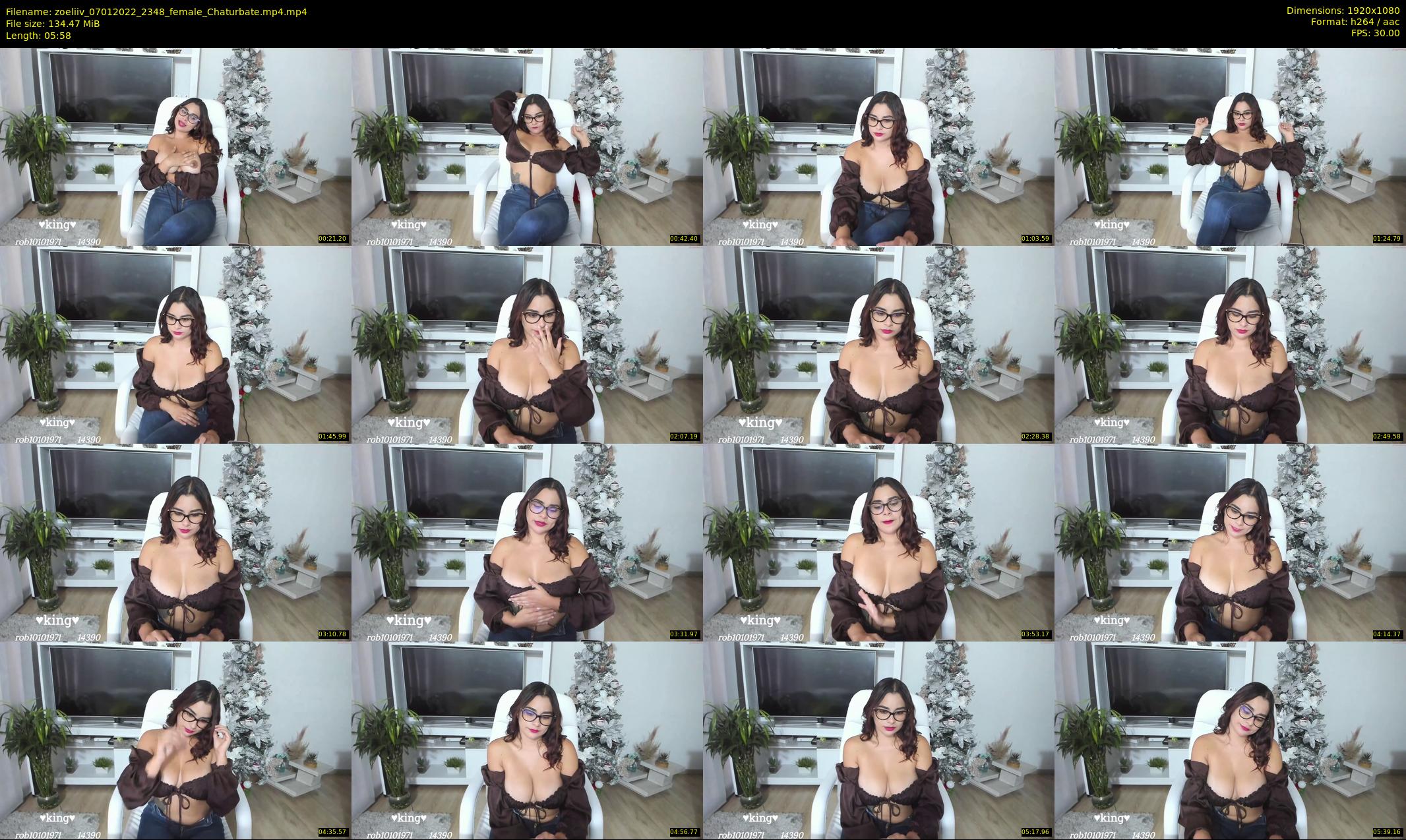 zoeliiv — 6 minute Chaturbate female cam show recording, 1080p, Jan 7, 2022